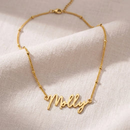 Molly Name Necklace | 18ct Gold, Silver & Vermeil | Ready to Ship