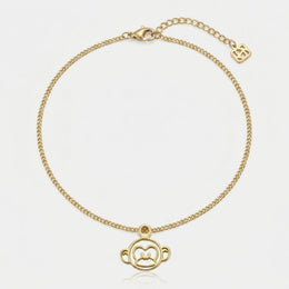 Monkey Charm Necklace & Bracelet