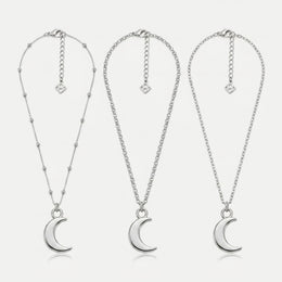 Moon Charm Necklace & Bracelet