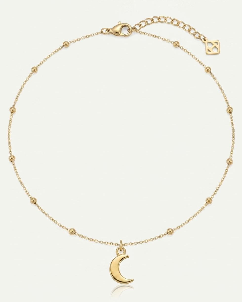 Moon Charm Necklace & Bracelet
