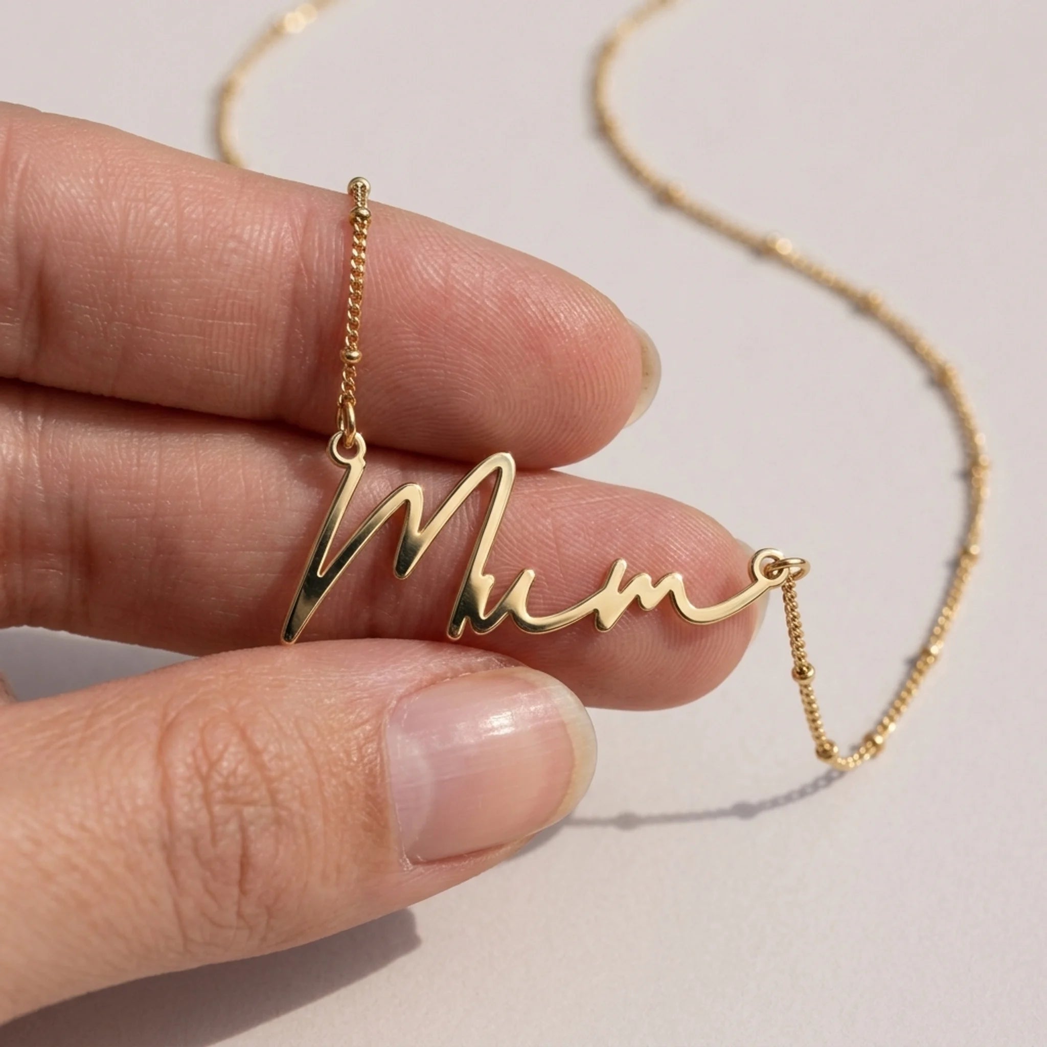 Mum Name Necklace | 18ct Gold, Silver & Vermeil | Ready to Ship