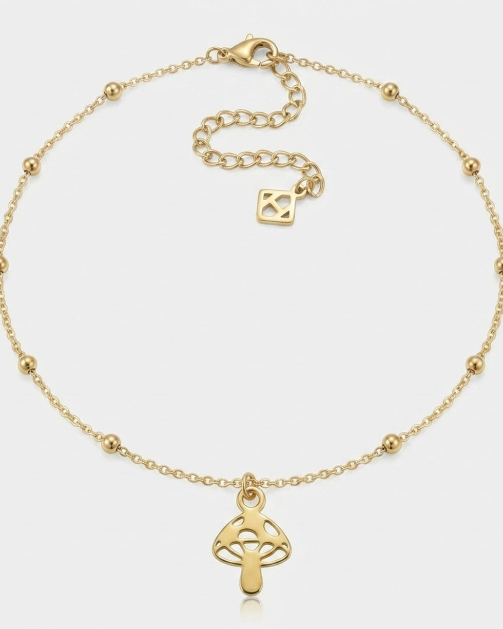 Mushroom Charm Necklace & Bracelet