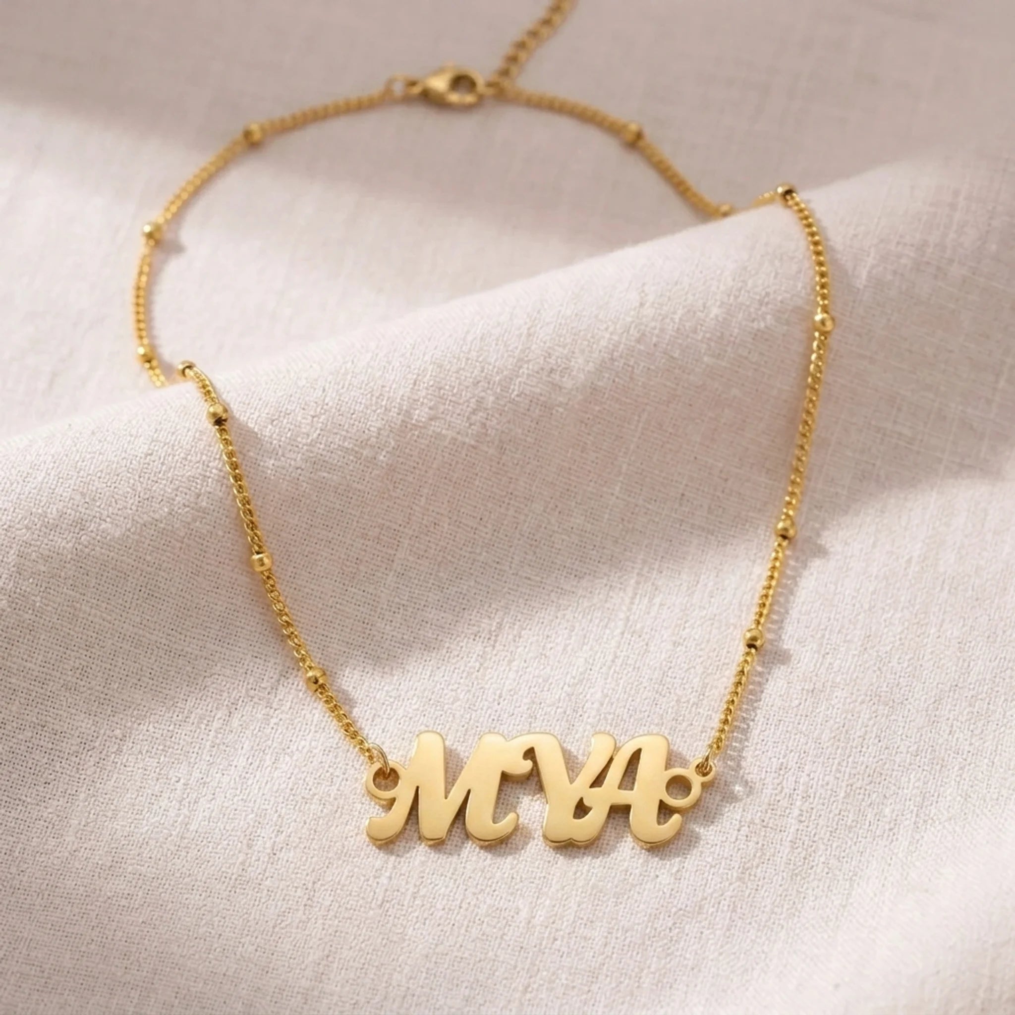 Mya Name Necklace | 18ct Gold, Silver & Vermeil | Ready to Ship