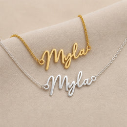 Myla Name Necklace | 18ct Gold, Silver & Vermeil | Ready to Ship