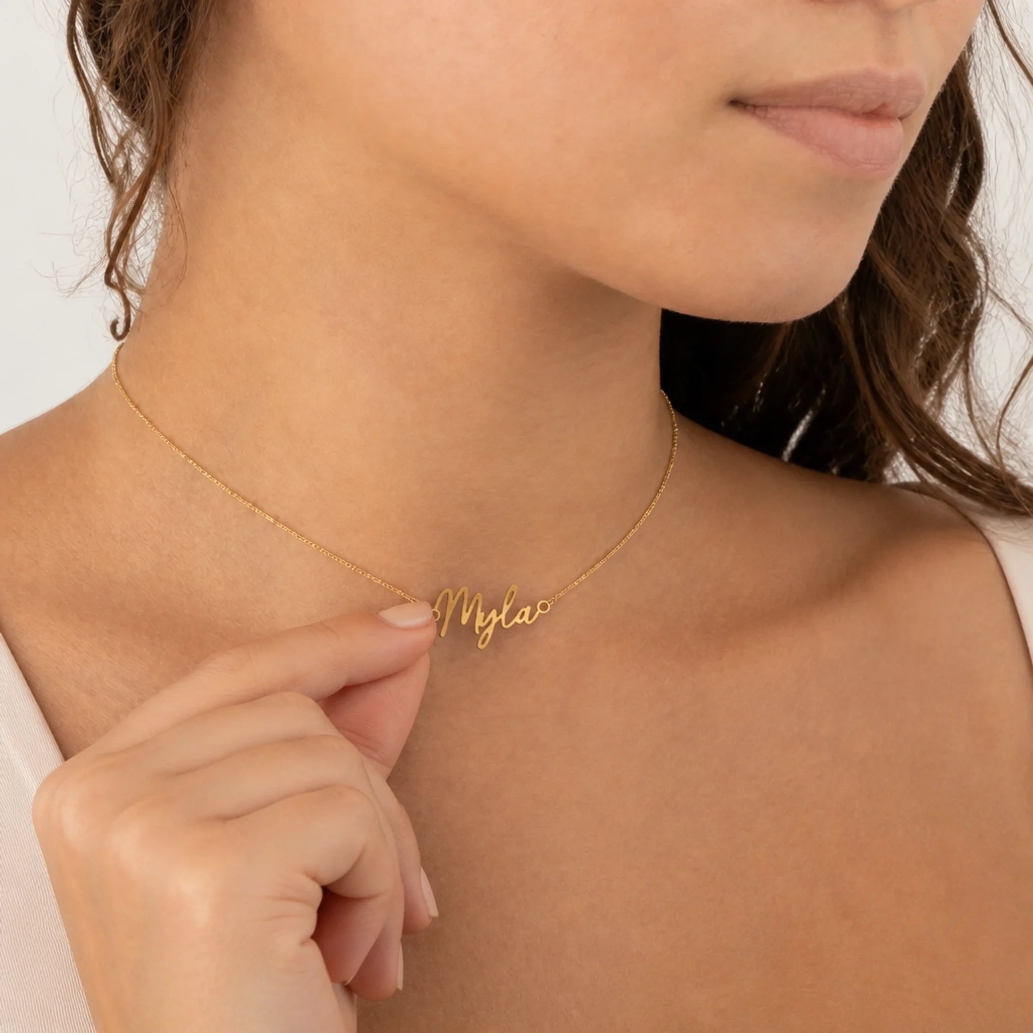 Myla Name Necklace | 18ct Gold, Silver & Vermeil | Ready to Ship