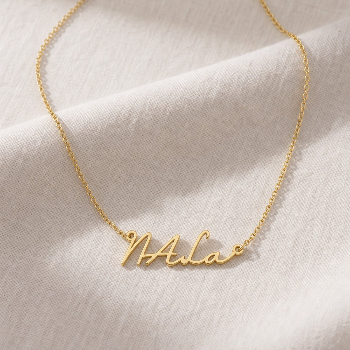 Nala Name Necklace | 18ct Gold, Silver & Vermeil | Ready to Ship