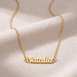 Natalia Name Necklace | 18ct Gold, Silver & Vermeil | Ready to Ship