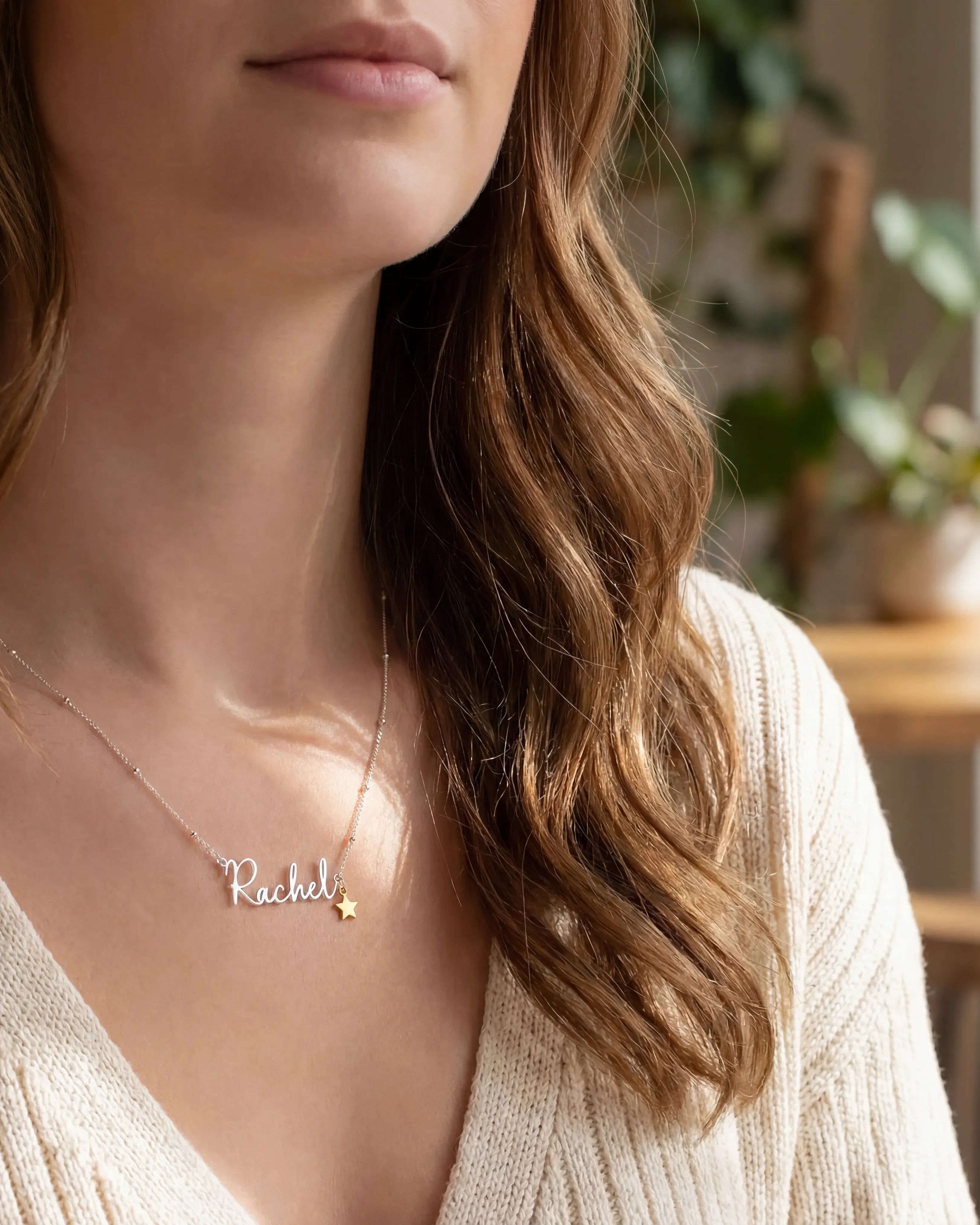 Necklace 24ct Gold or Solid Silver Name Necklace HBD 24ct Gold or Solid Silver Name Necklace – Personalised Custom Jewellery