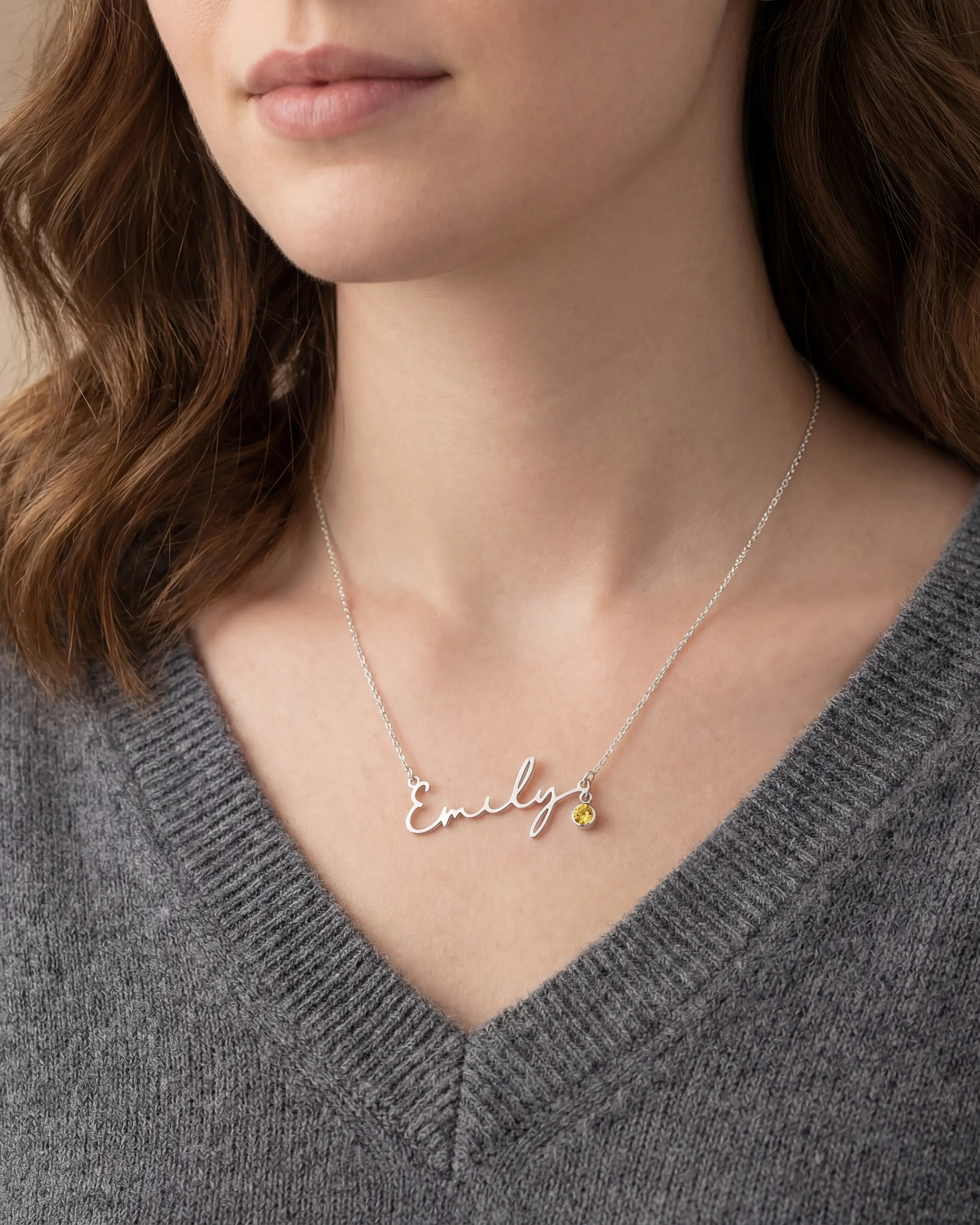 Necklace 24ct Gold or Solid Silver Name Necklace HBD 24ct Gold or Solid Silver Name Necklace – Personalised Custom Jewellery