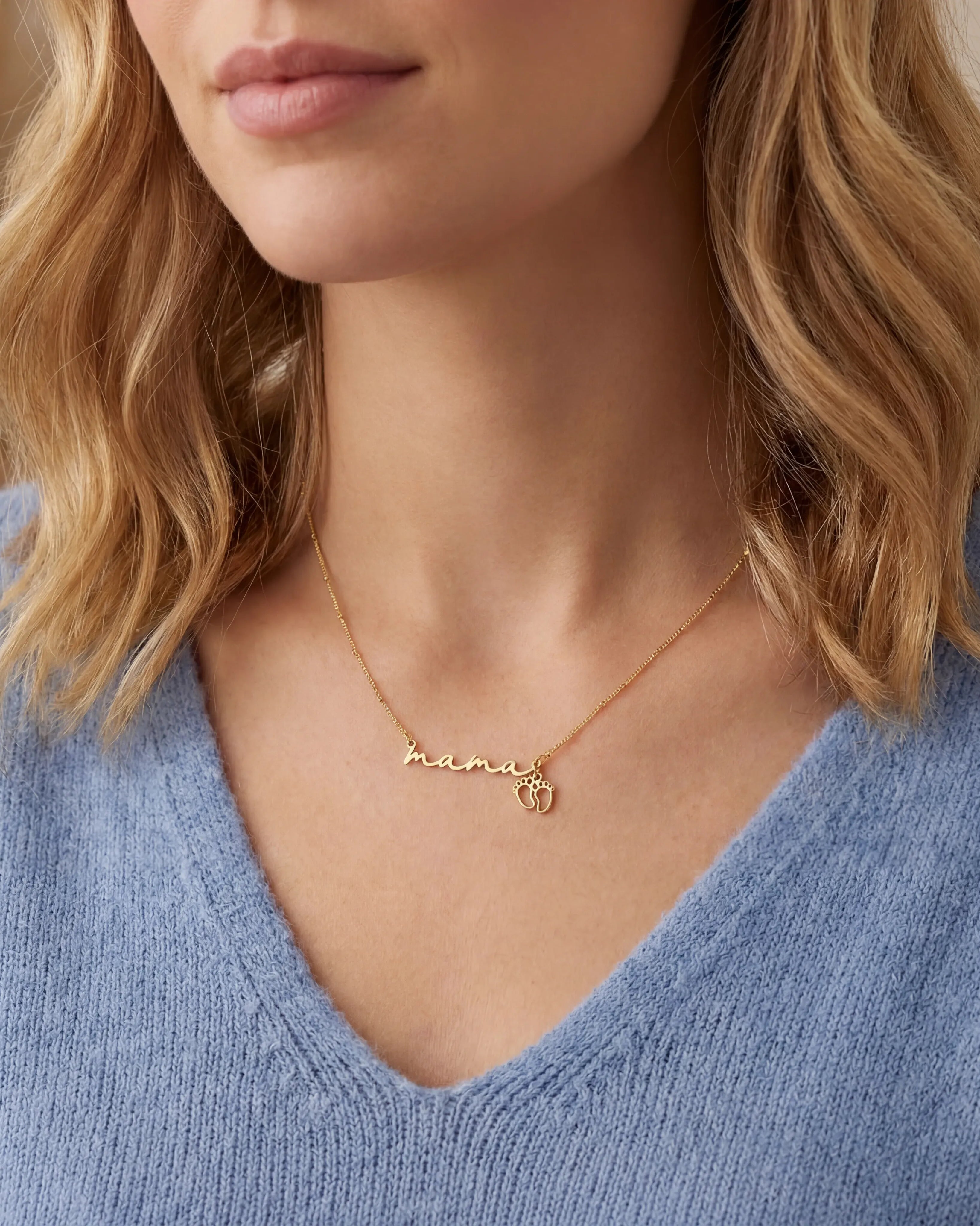 Necklace 24ct Gold or Solid Silver Name Necklace HBD 24ct Gold or Solid Silver Name Necklace – Personalised Custom Jewellery