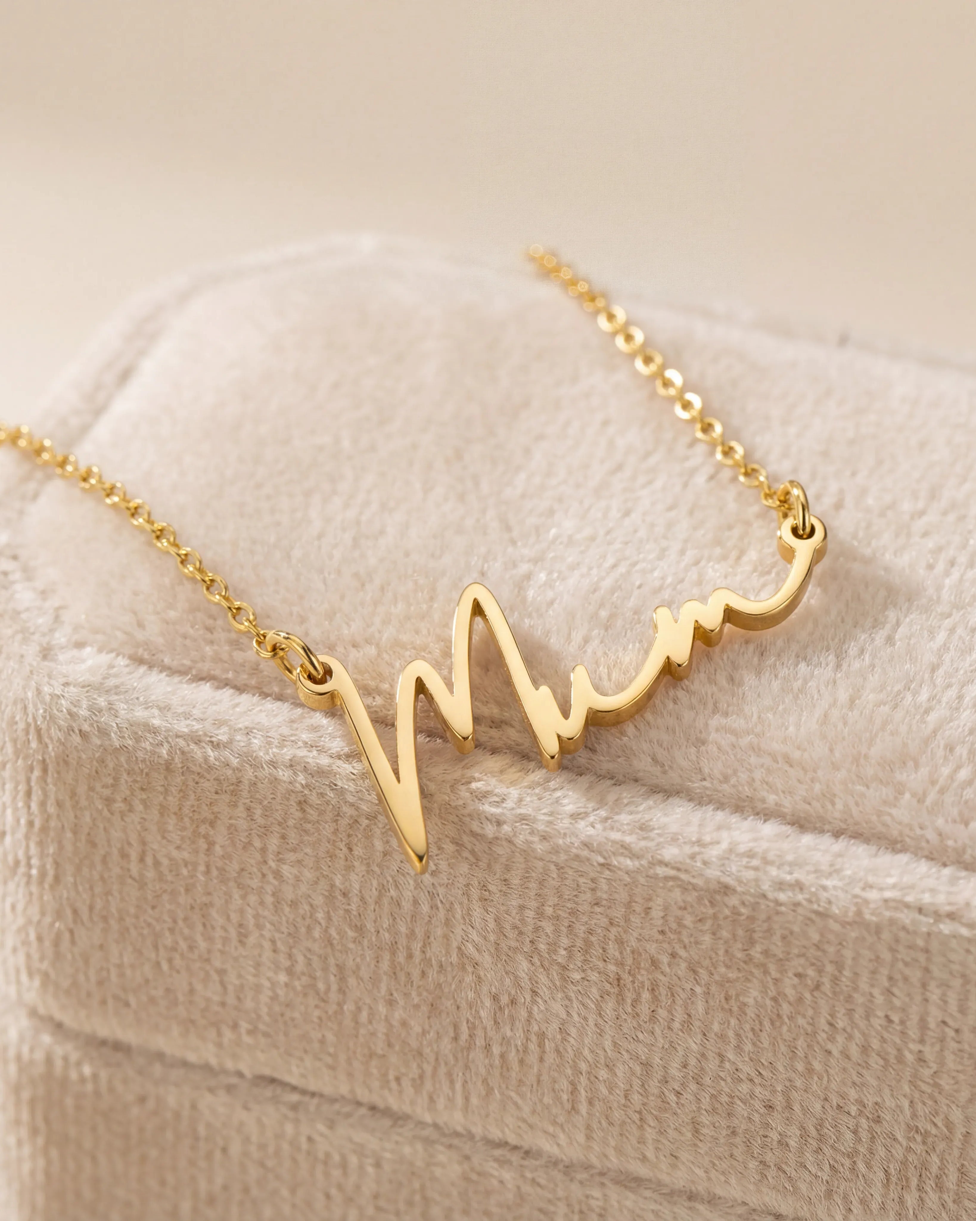 Necklace 24ct Gold or Solid Silver Name Necklace HBD 24ct Gold or Solid Silver Name Necklace – Personalised Custom Jewellery