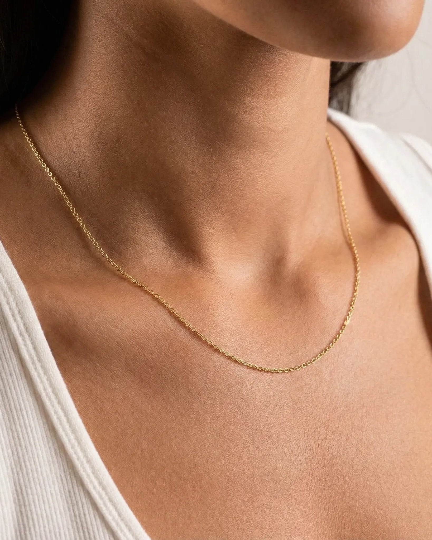 Necklace Anchor Chain HBD Anchor Chain Necklace in 18ct Gold or Sterling Silver – 14" to 20" Sizes