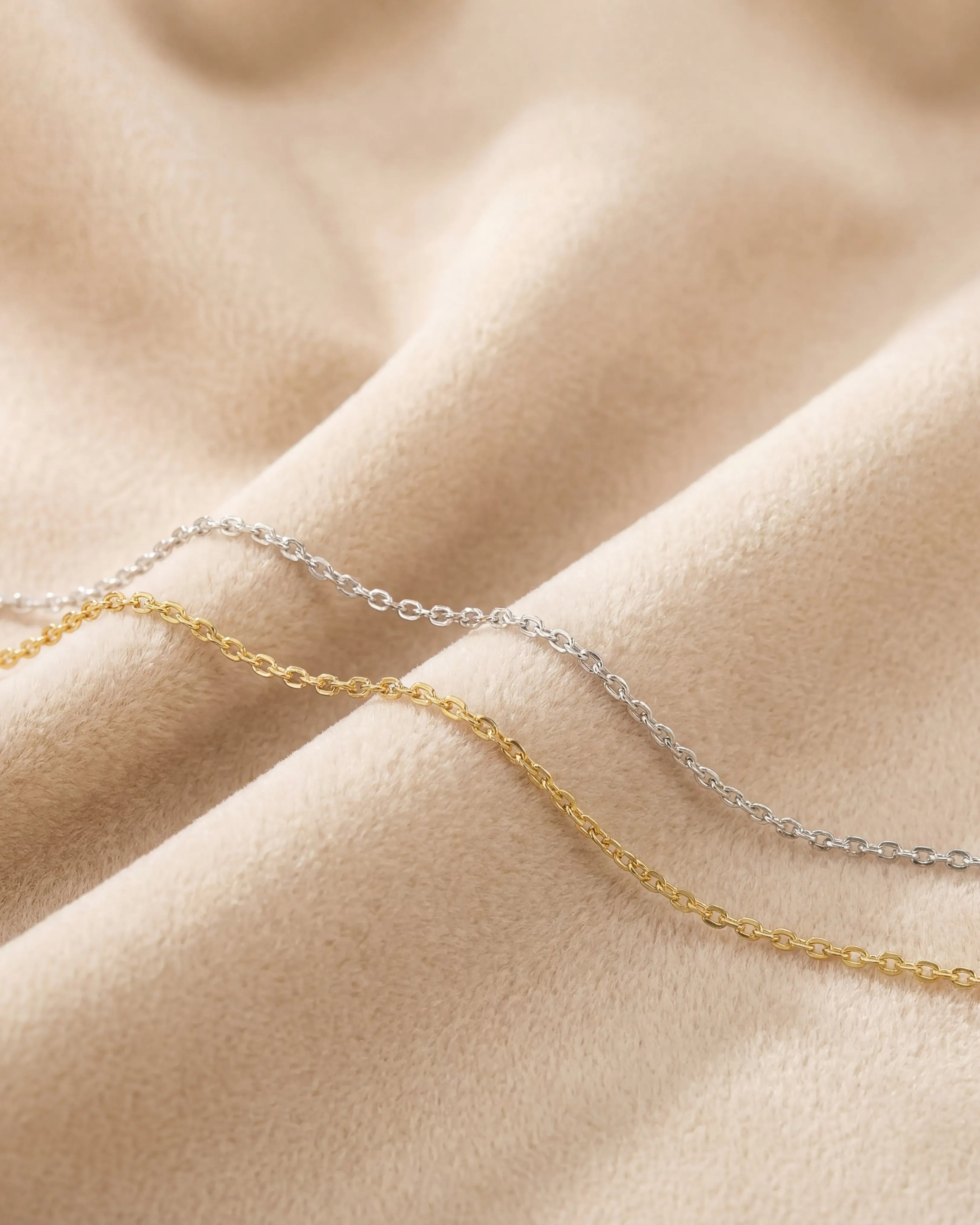 Necklace Anchor Chain HBD Anchor Chain Necklace in 18ct Gold or Sterling Silver – 14" to 20" Sizes