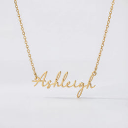 Ashleigh Name Necklace | 18ct Gold, Silver & Vermeil | Ready to Ship
