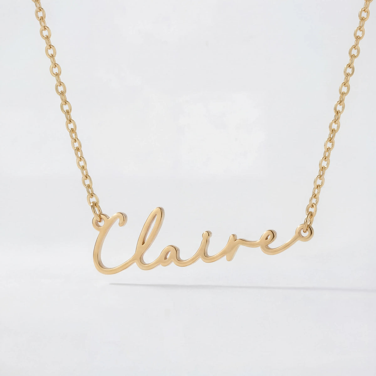 Claire Name Necklace | 18ct Gold, Silver & Vermeil | Ready to Ship