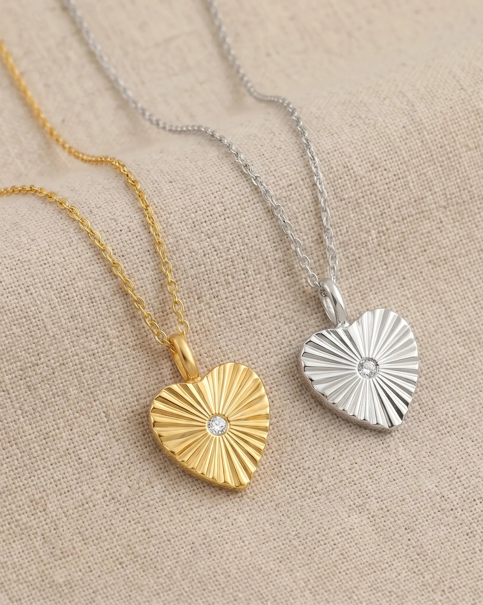 Necklace Crystal Cut Heart Necklace HBD Crystal Cut Heart Necklace