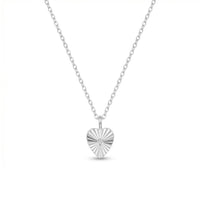 Crystal Cut Heart Necklace