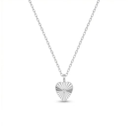 Crystal Cut Heart Necklace