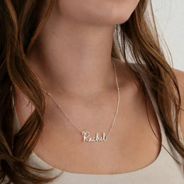 Custom Name Necklace – 9 Designs, 200+ Charms, 7 Lengths & 3 Chain Styles