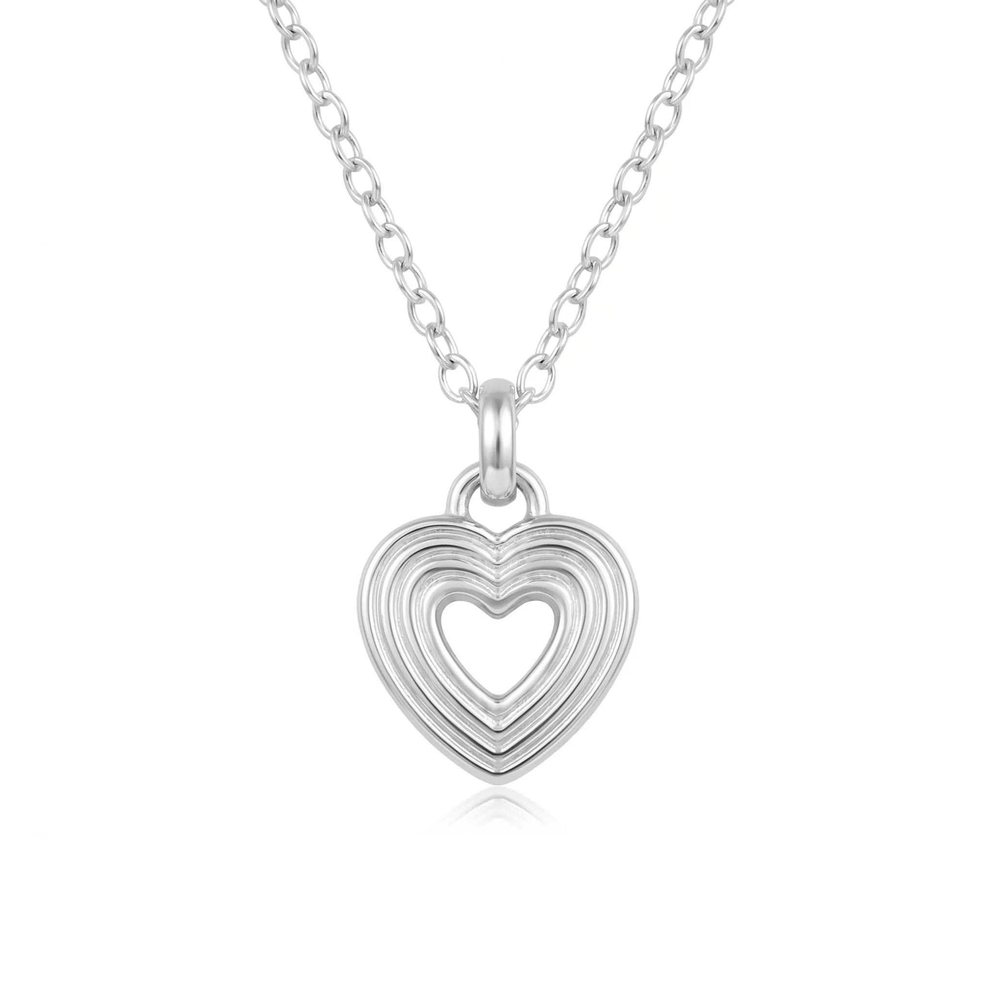 Necklace Cut Out Heart Necklace HBD Cut Out Heart Necklace