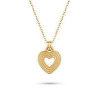 Collana a forma di cuore ritagliato