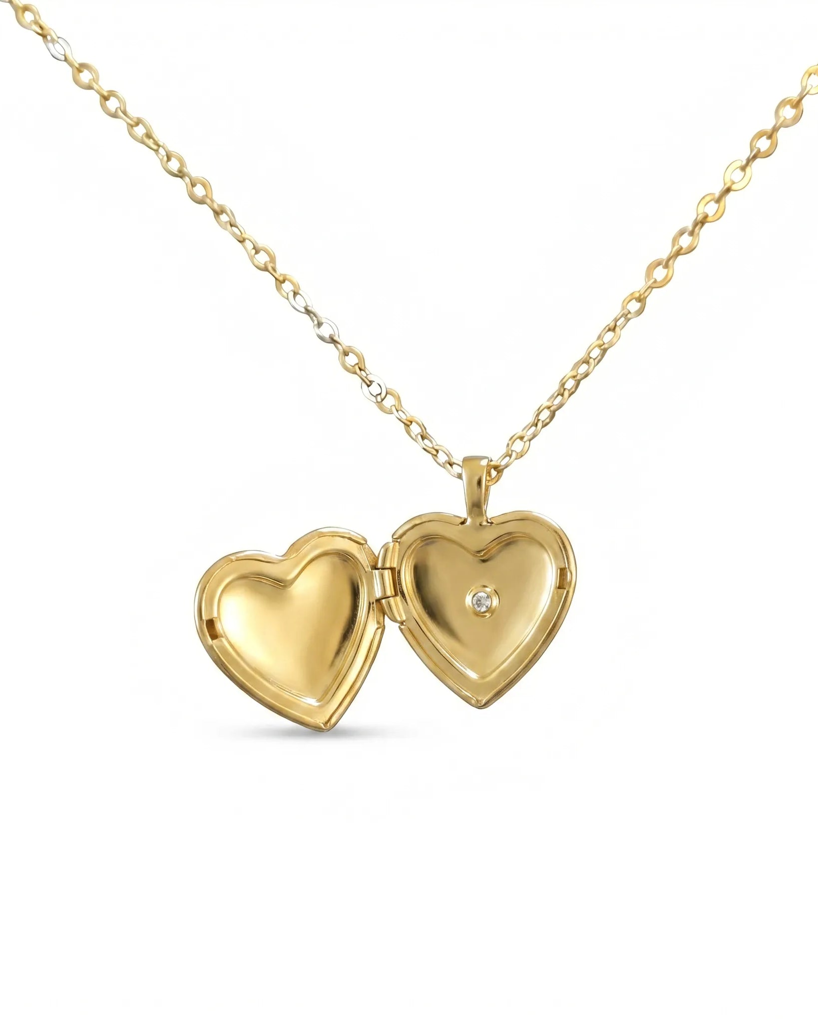 Necklace Heart Locket Necklace HBD Heart Locket Necklace