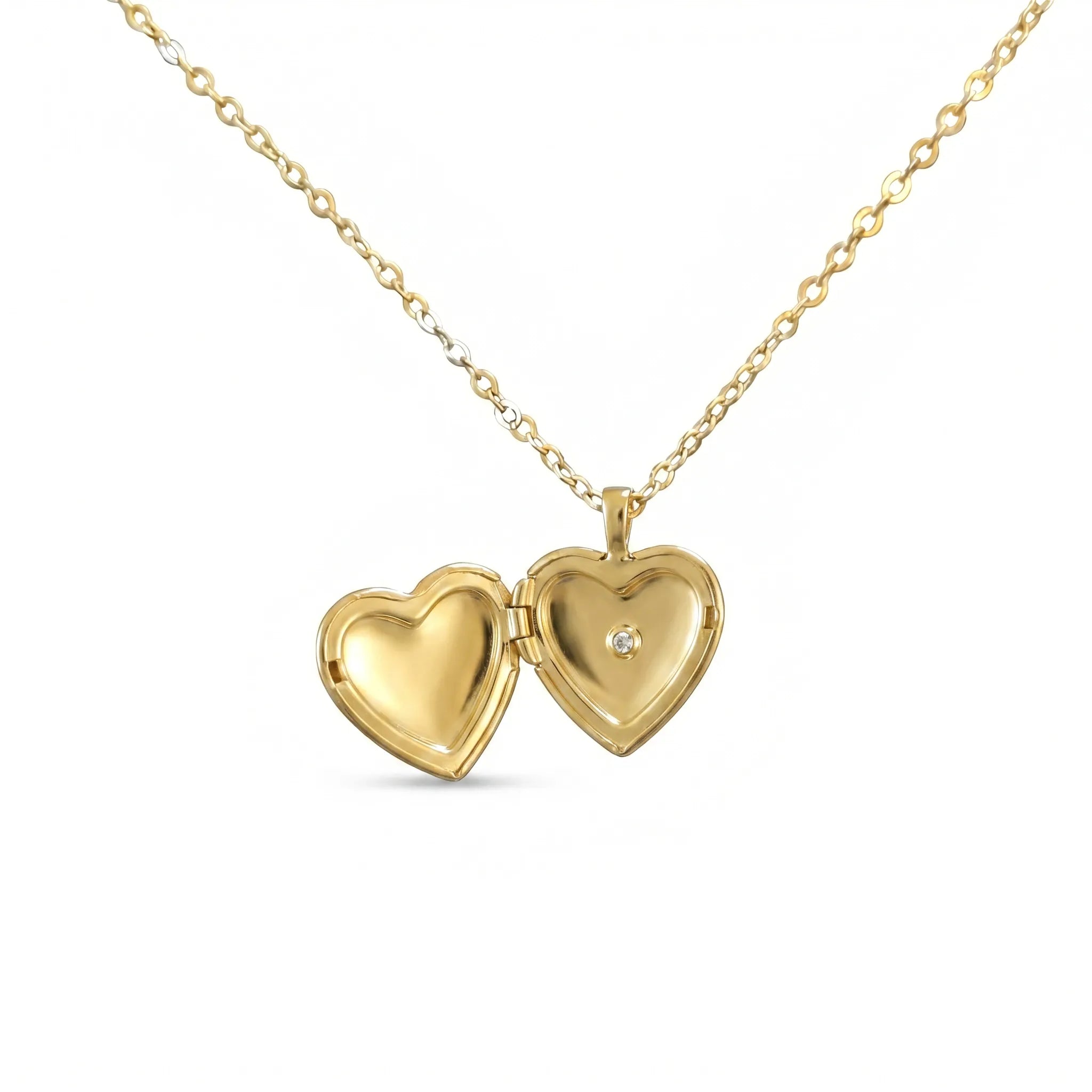 Necklace Heart Locket Necklace HBD Heart Locket Necklace