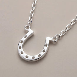 Horseshoe Necklace in Gold, Silver & Vermeil | HBD