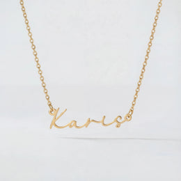 Karis Name Necklace | 18ct Gold, Silver & Vermeil | Ready to Ship