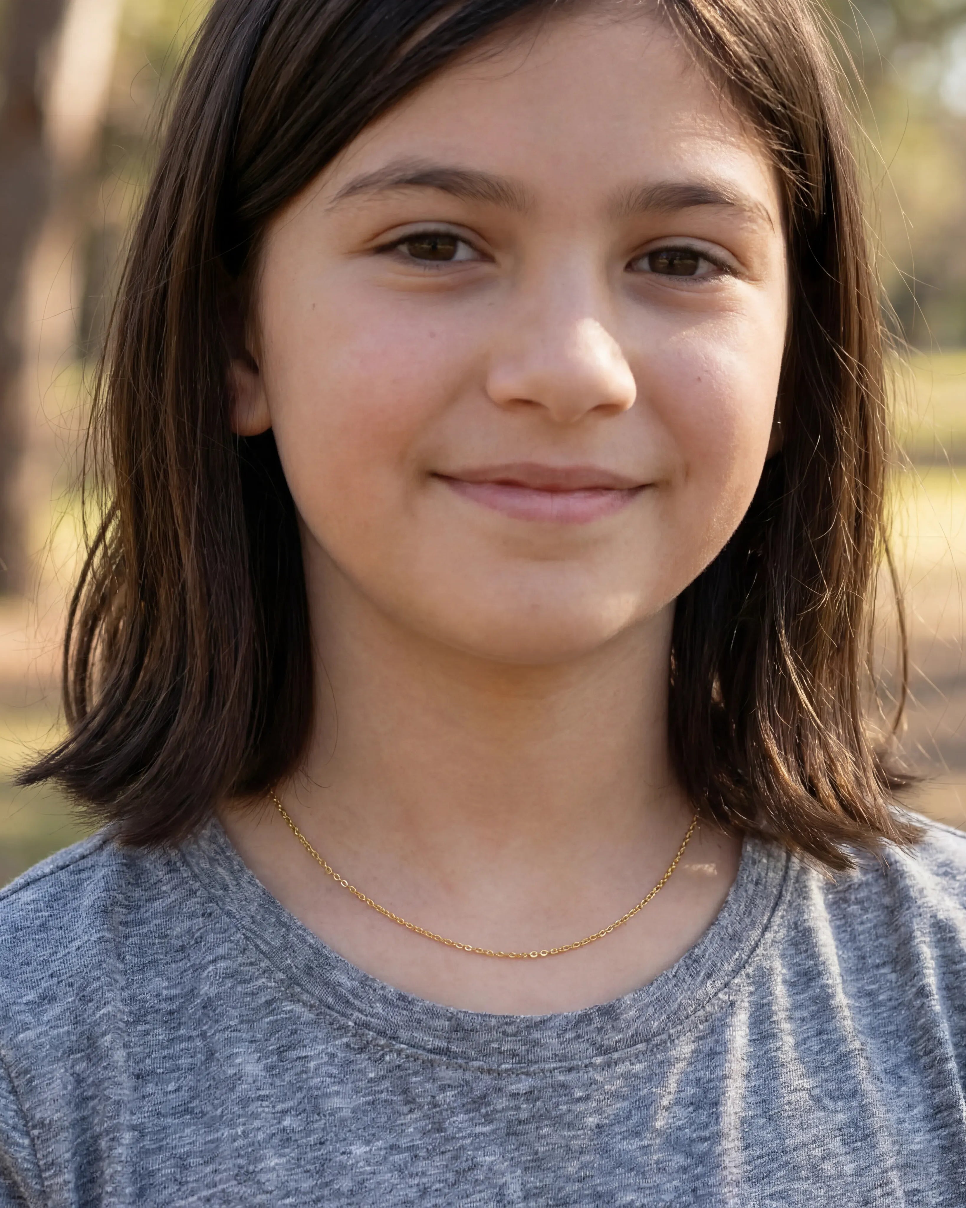 Necklace Kids Anchor Chain Necklace Noa & Nellie Kids Anchor Chain in Gold or Sterling Silver – Layering Chain 12–16"