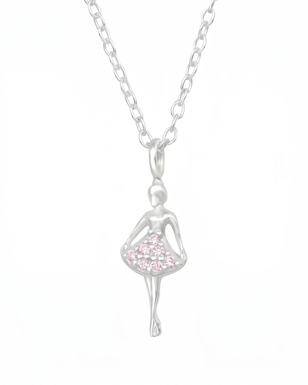 Kids Ballet Girl Necklace