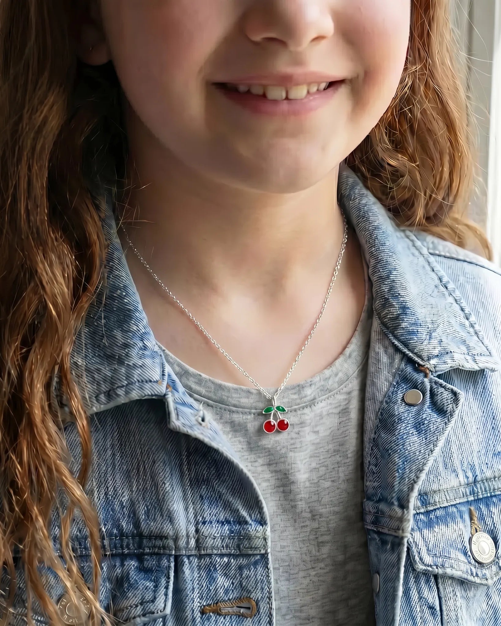 Necklace Kids Cherry Necklace HBD Kids Cherry Necklace