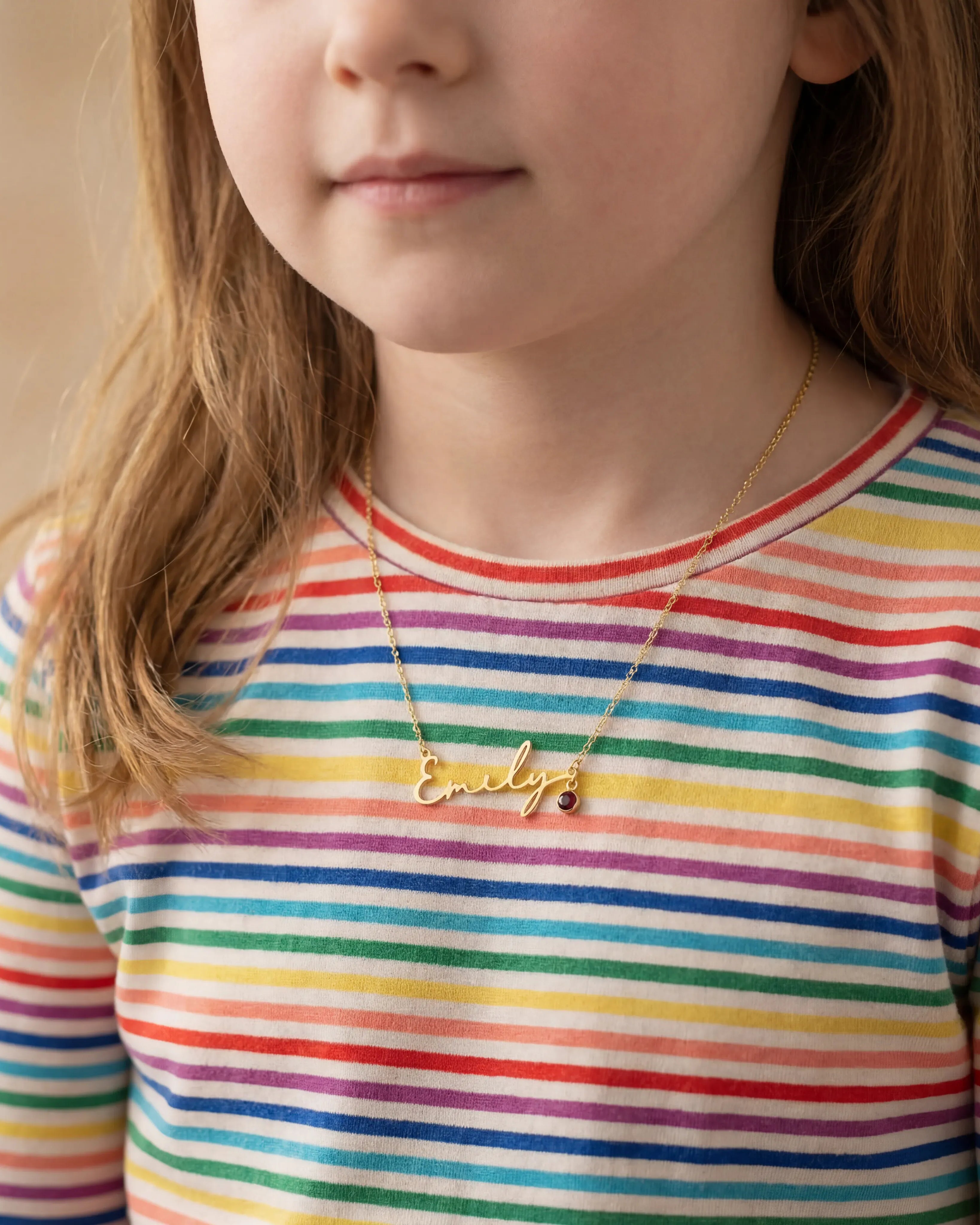 Necklace Kids Name Necklace Noa & Nellie Kids Name Necklace – 9 Unique Designs & 200+ Charms – Waterproof, Hypoallergenic Children’s Jewellery Gift