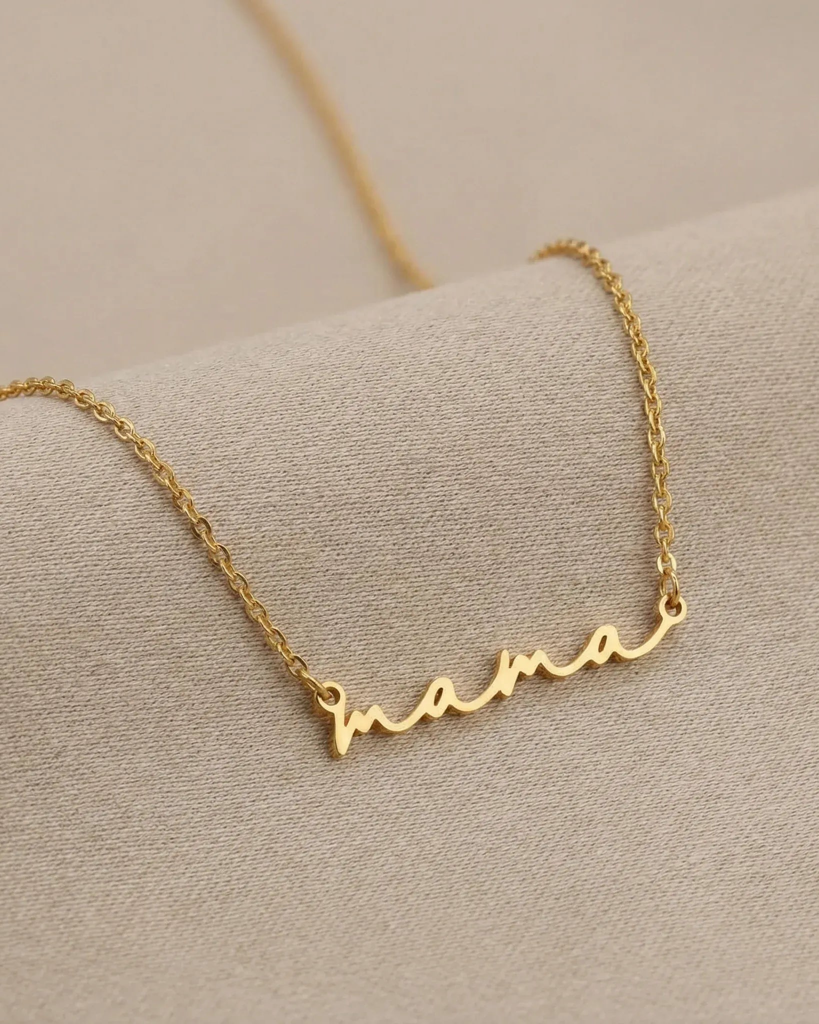 Necklace Mama Necklace HBD Mama Necklace in 18ct Gold, Sterling Silver, 24ct Gold Vermeil or Solid Silver