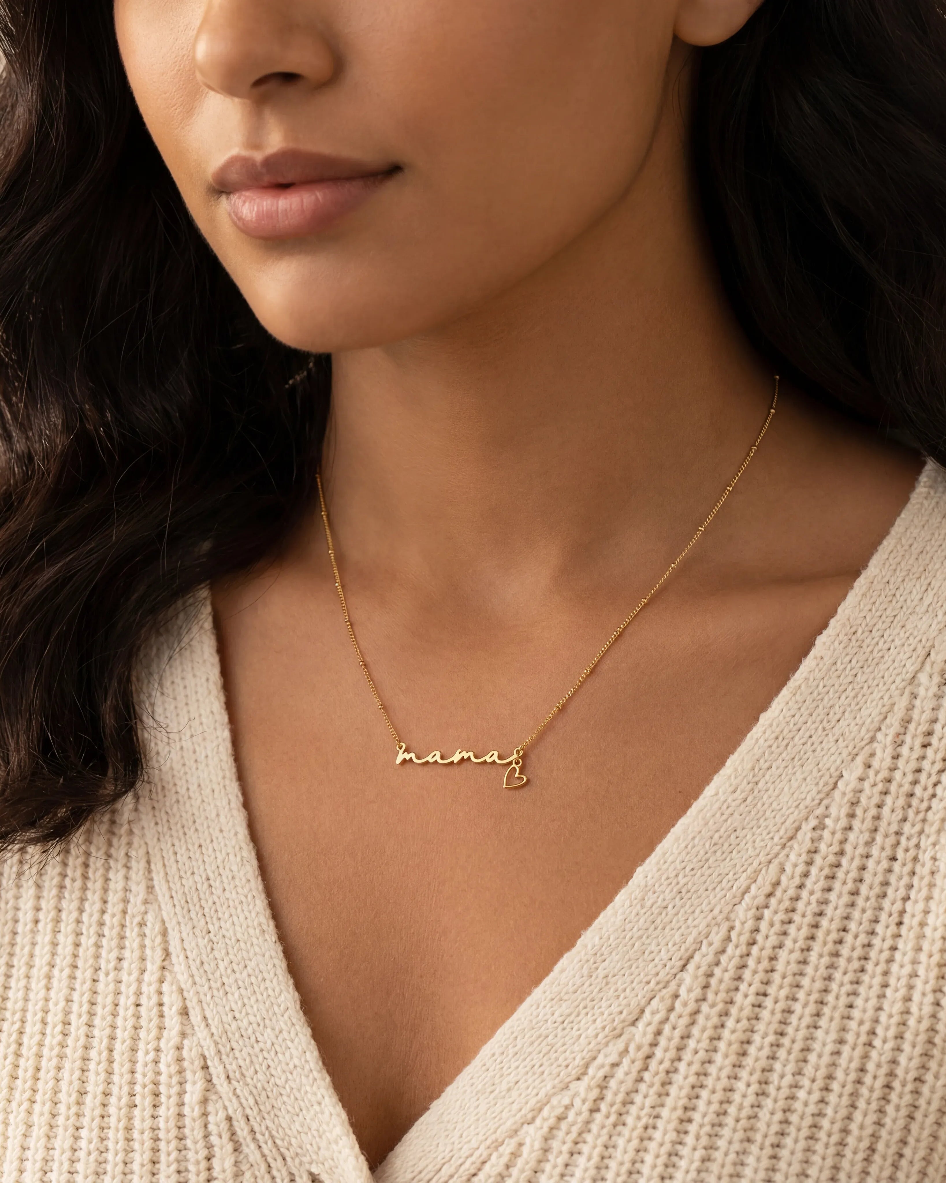 Necklace Mama Necklace & Heart Charm HBD