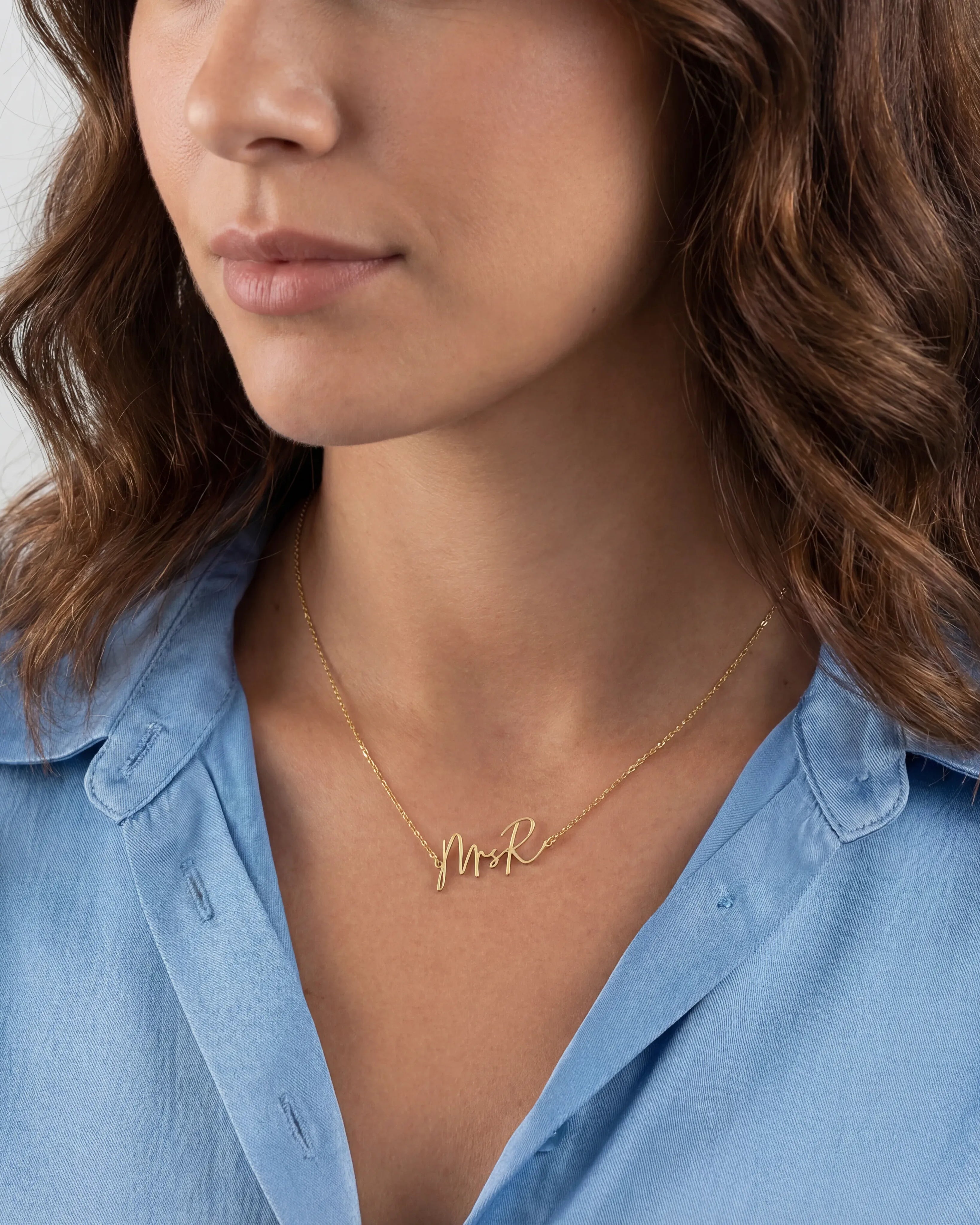 Gift Box "Mrs" Necklace Bride To Be Gift Box Set HBD Mrs Bride-To-Be Gift Box Set – Personalised Necklace, Matching Earrings & Chocolates