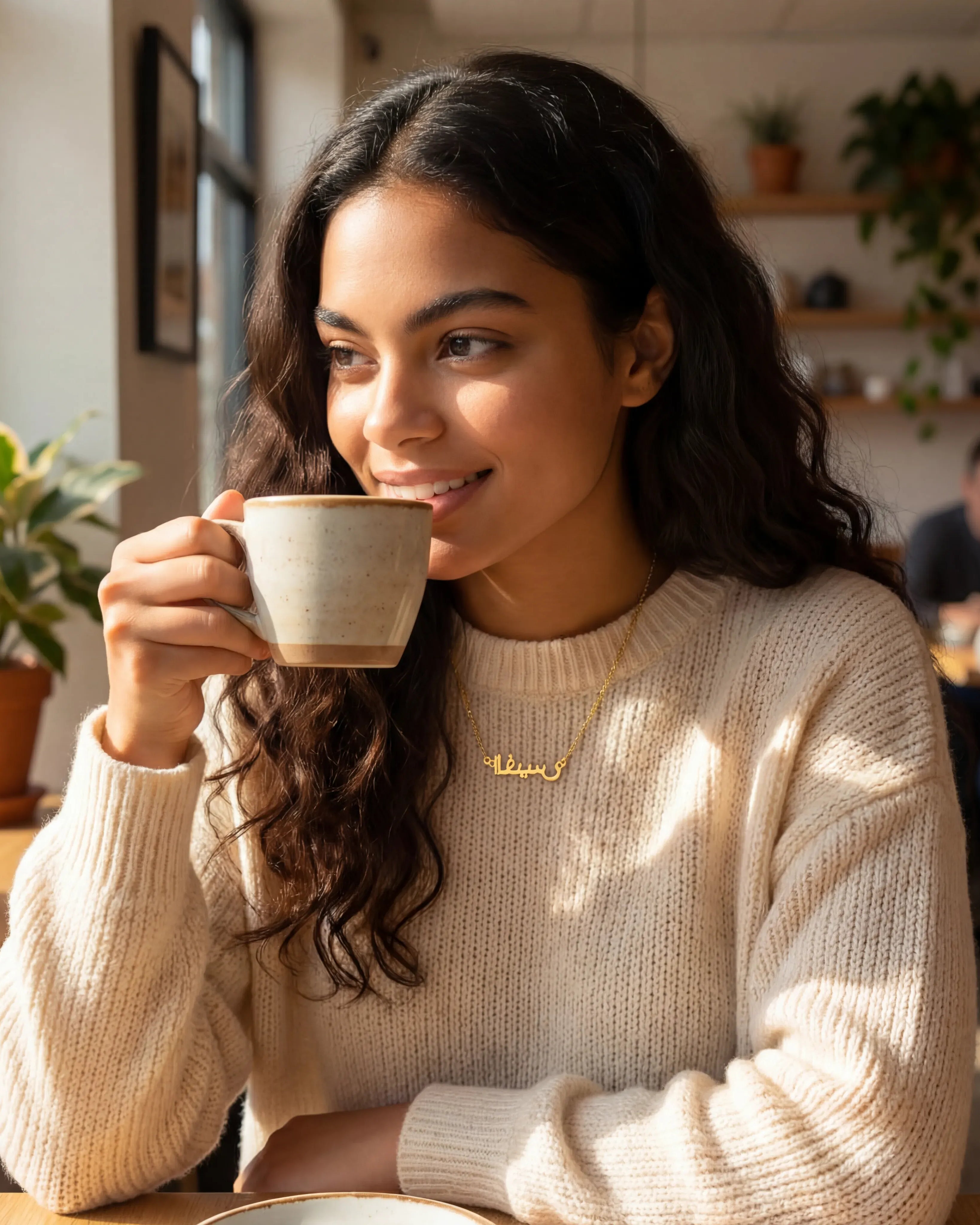 Necklace Personalised Arabic Name Necklace HBD