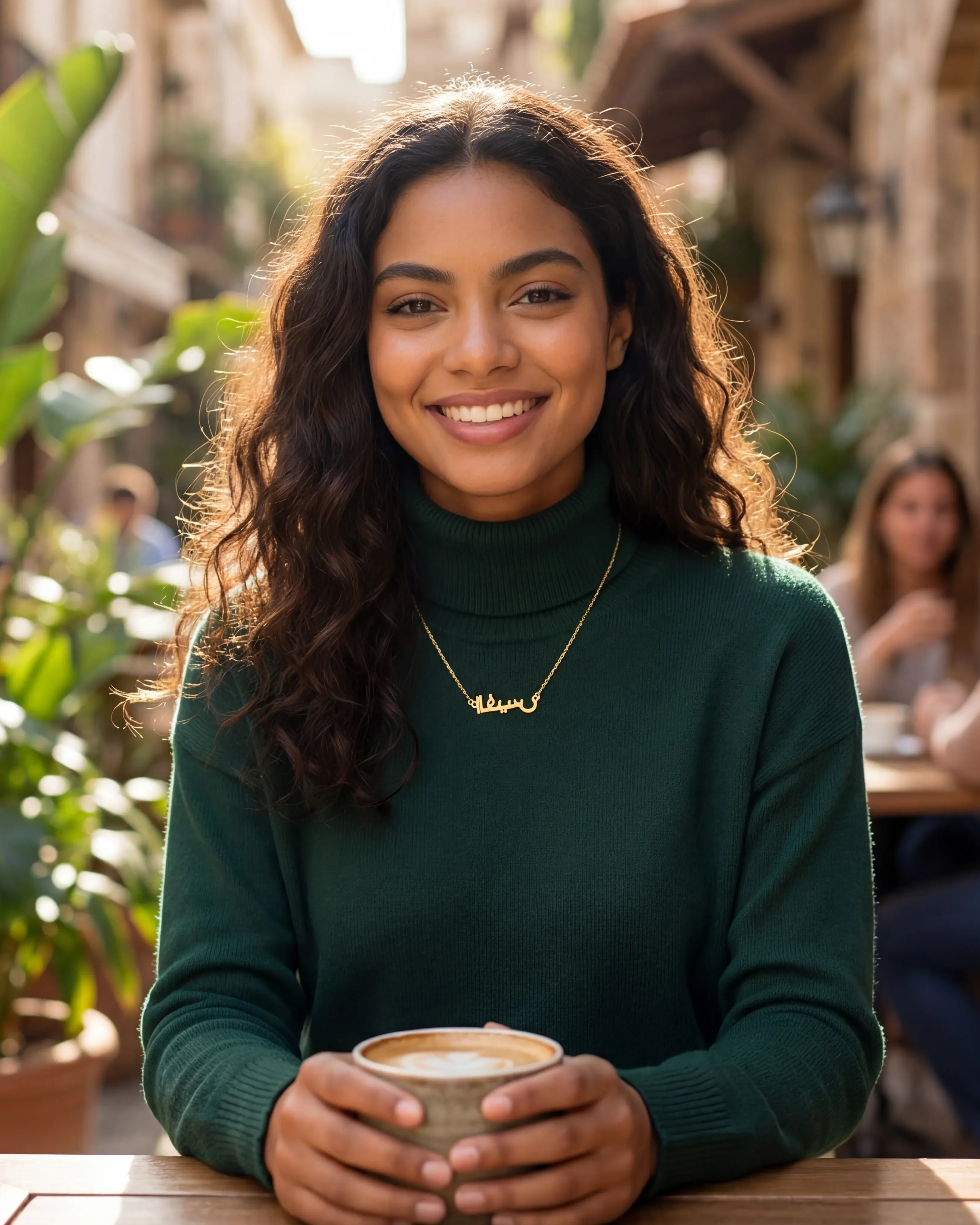 Necklace Personalised Arabic Name Necklace HBD