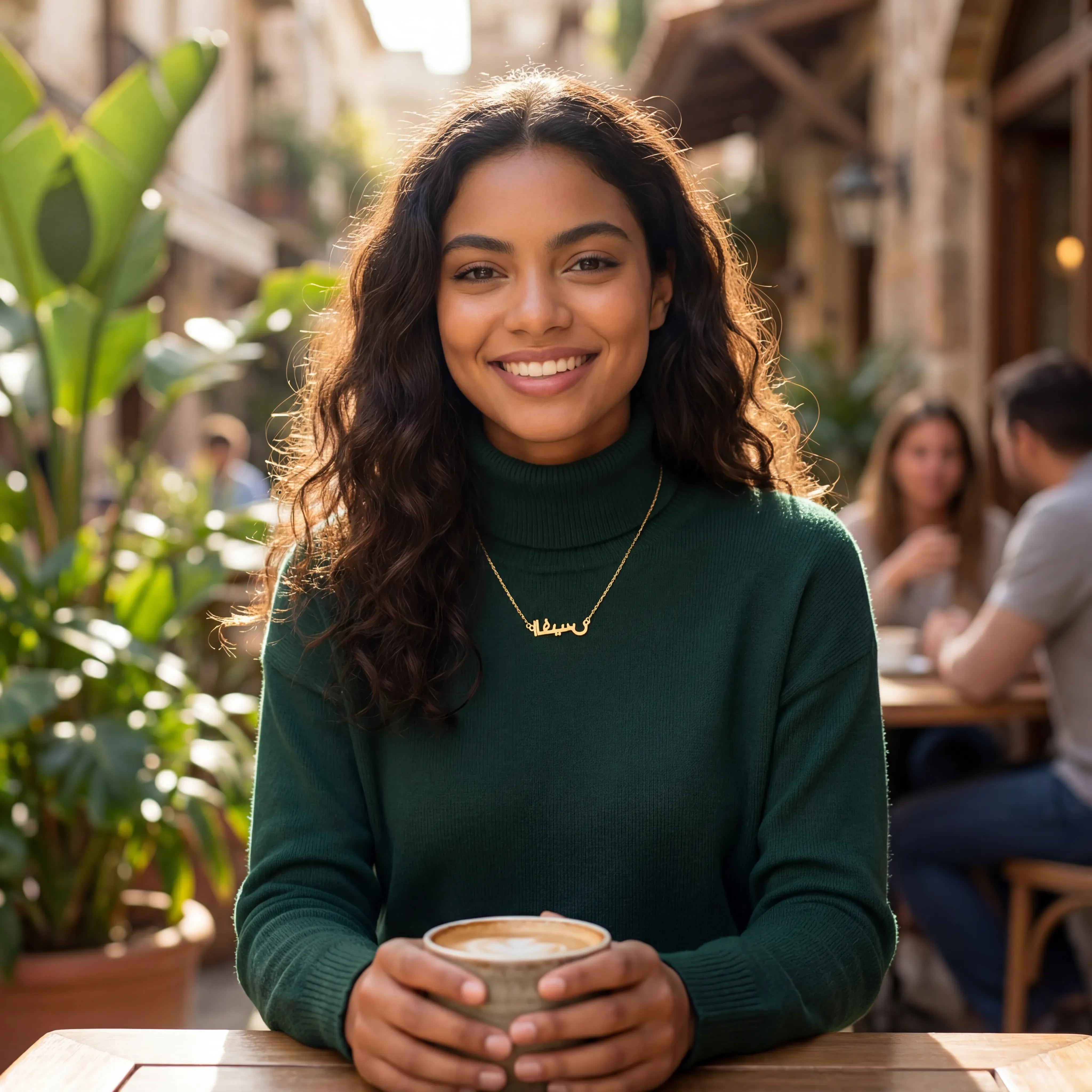 Necklace Personalised Arabic Name Necklace HBD