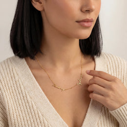 Personalised Double Name Necklace | Two Name Necklace | HBD