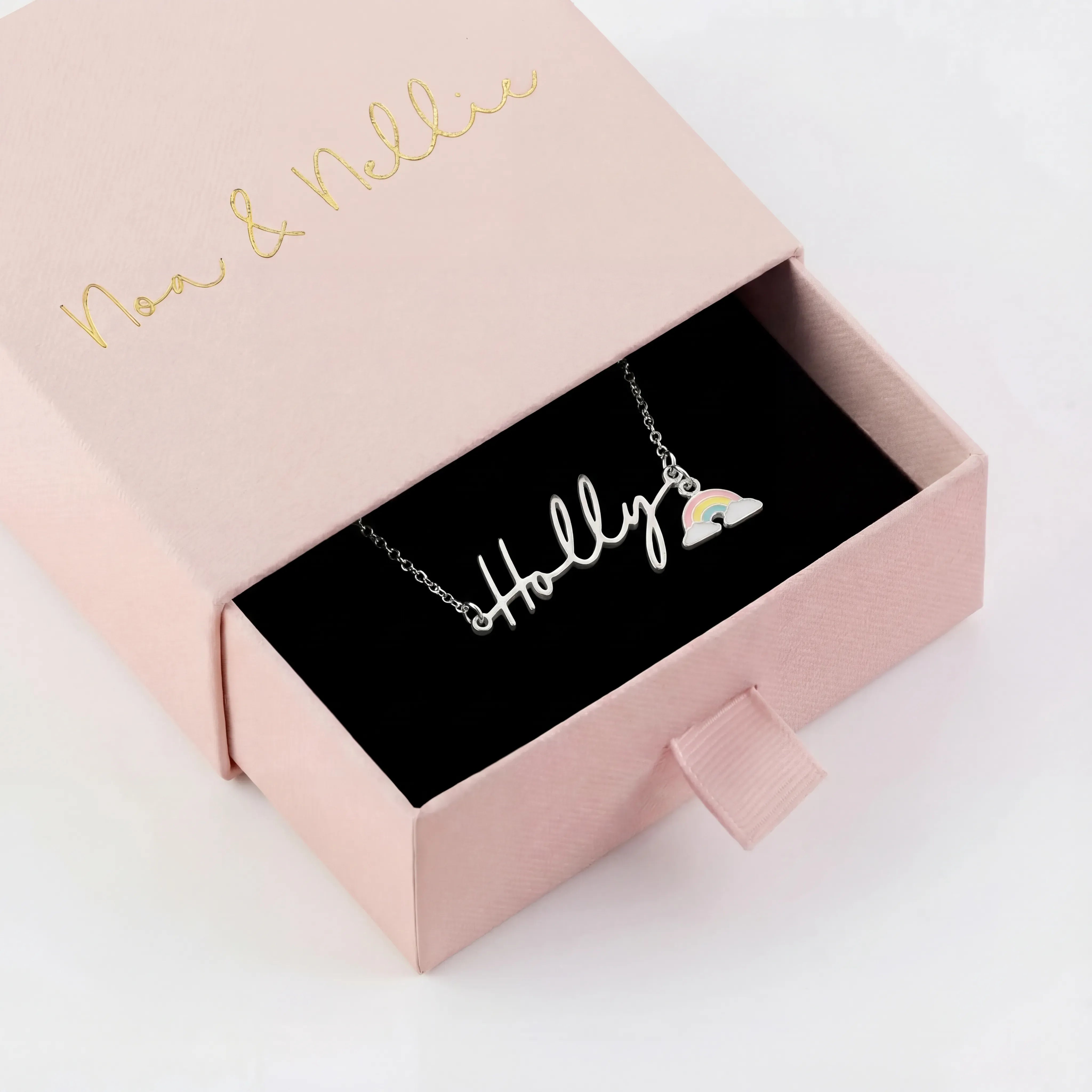 Necklace Personalised Kids Necklace Noa & Nellie Custom Kids Name Necklace – Personalised Children’s Jewellery in Gold or Silver – Font2