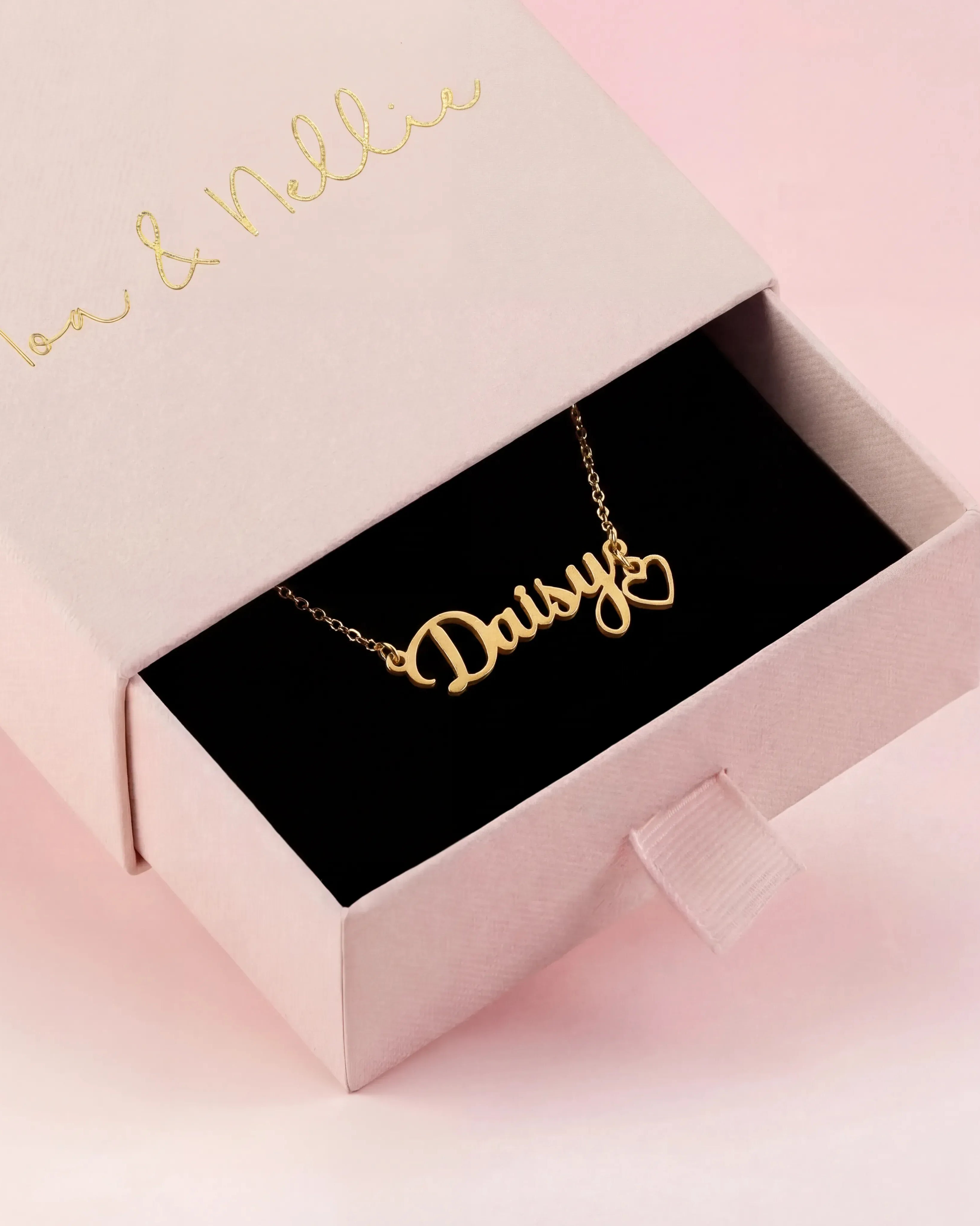 Necklace Personalised Kids Necklace Noa & Nellie Custom Kids Name Necklace – Personalised Children’s Jewellery in Gold or Silver – Font2