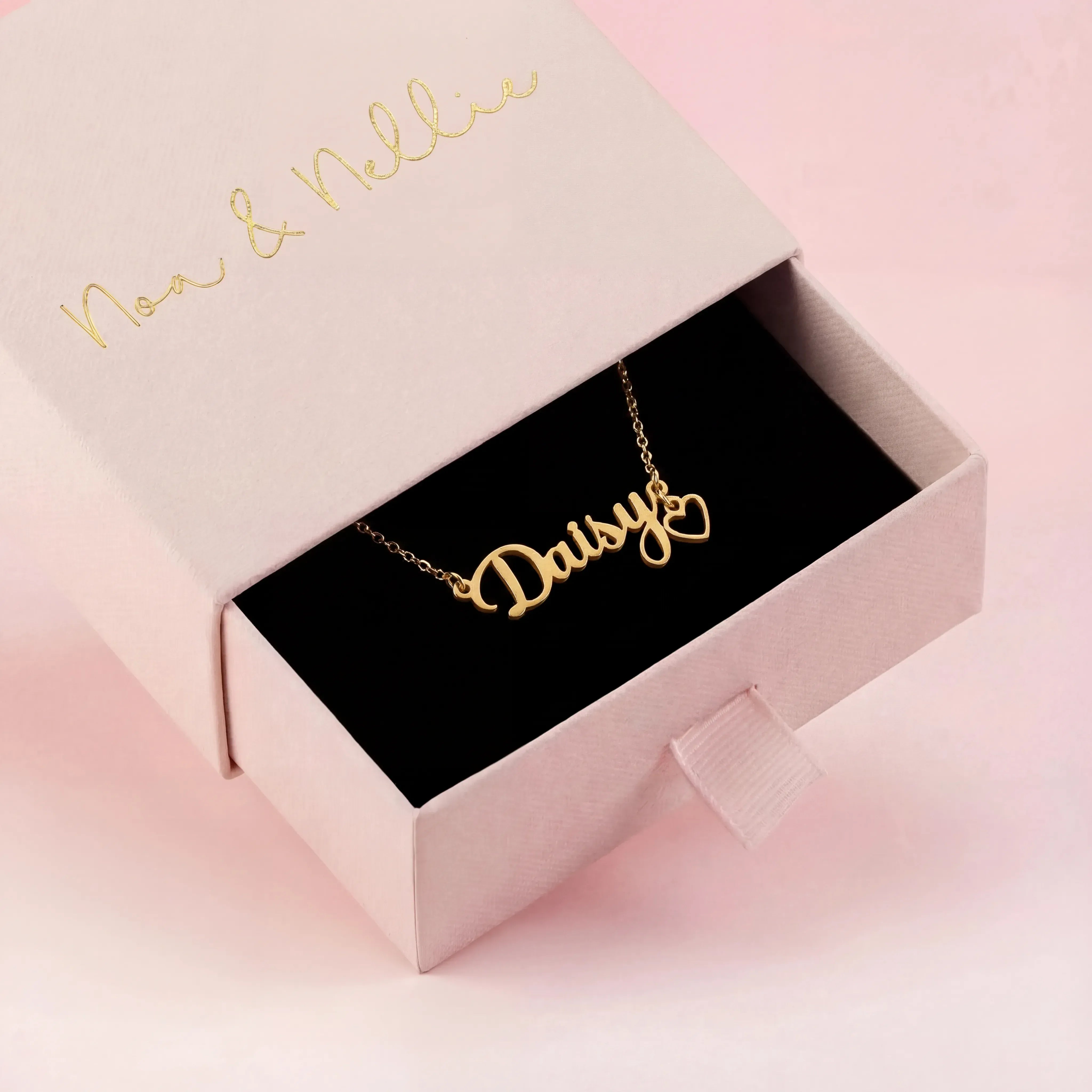 Necklace Personalised Kids Necklace Noa & Nellie Custom Kids Name Necklace – Personalised Children’s Jewellery in Gold or Silver – Font2