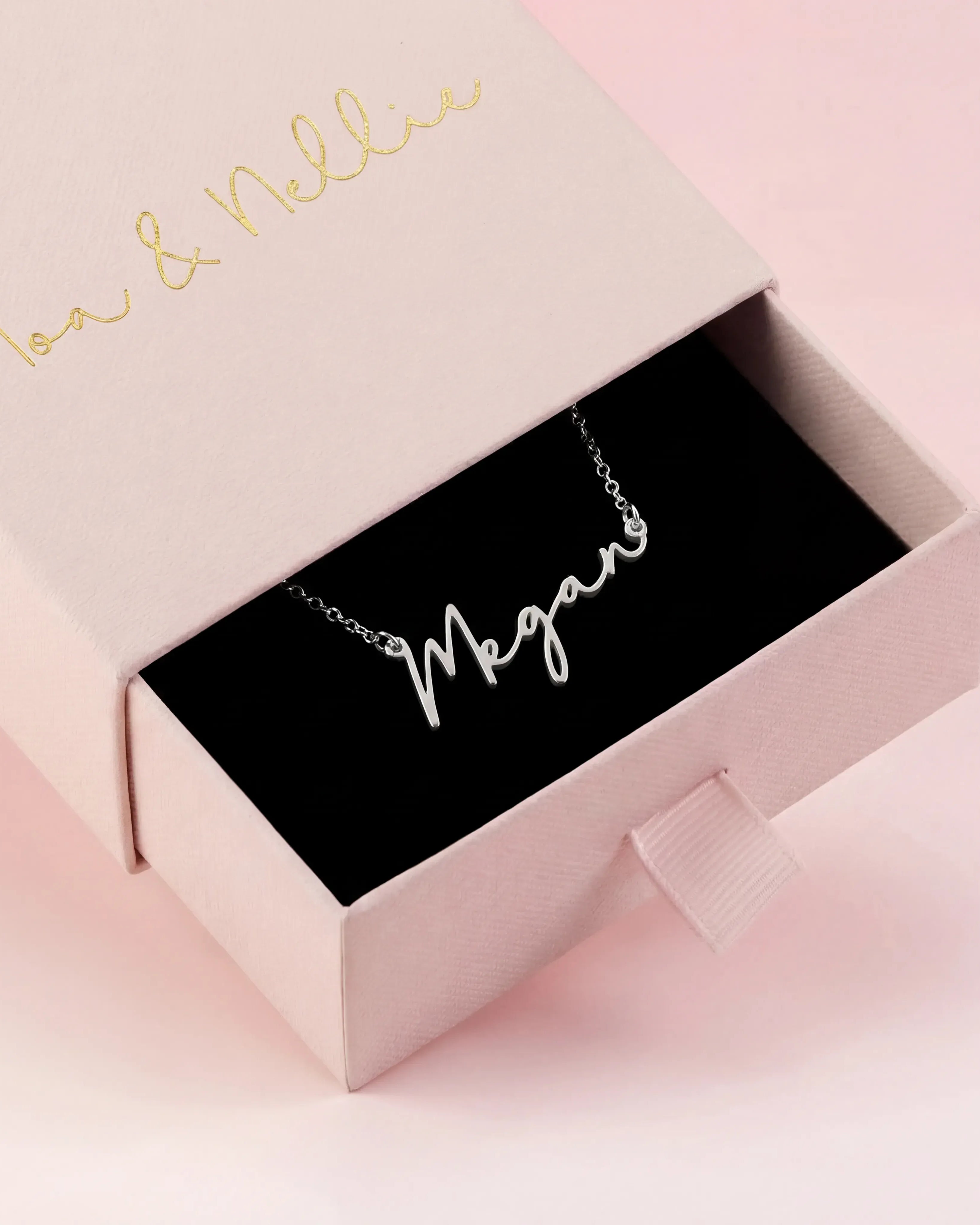 Necklace Personalised Kids Necklace Noa & Nellie Kids Name Necklace – Personalised Children’s Jewellery in Silver or Gold – Font3
