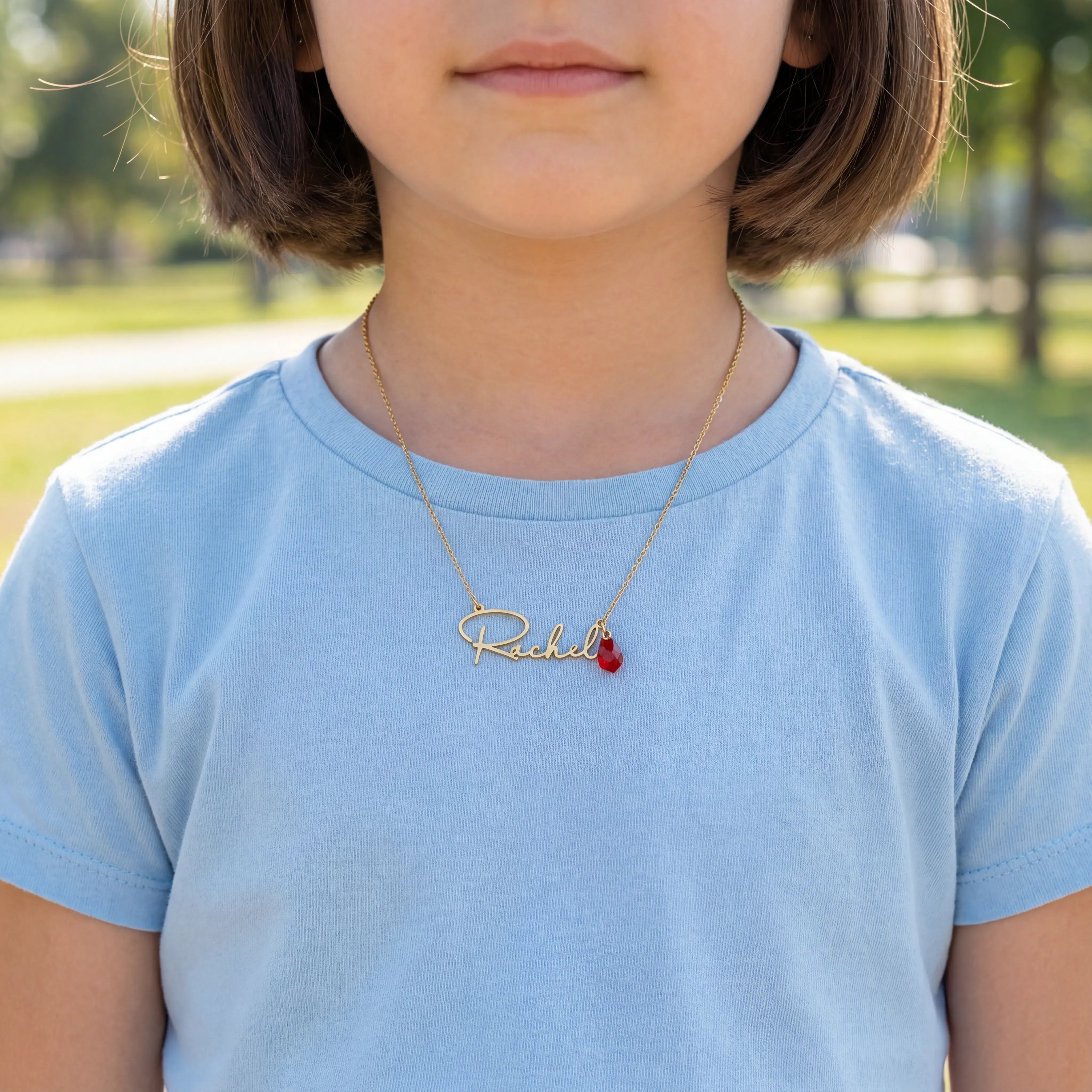 Necklace Personalised Kids Necklace Noa & Nellie Kids Name Necklace – Personalised Children’s Jewellery in Silver or Gold – Font3