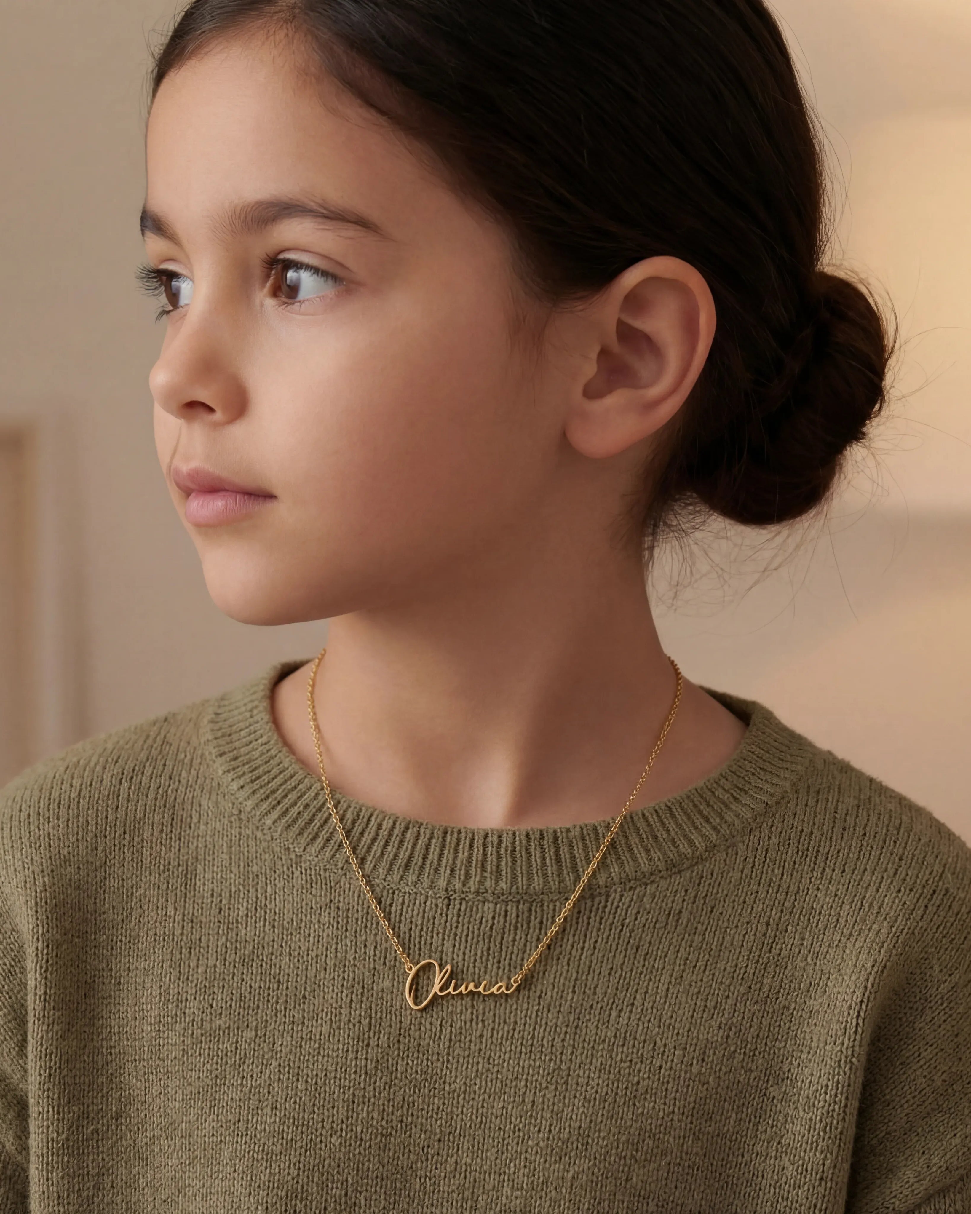 Necklace Personalised Kids Necklace Noa & Nellie Custom Kids Name Necklace – Personalised Children’s Jewellery in Gold or Silver – Font2