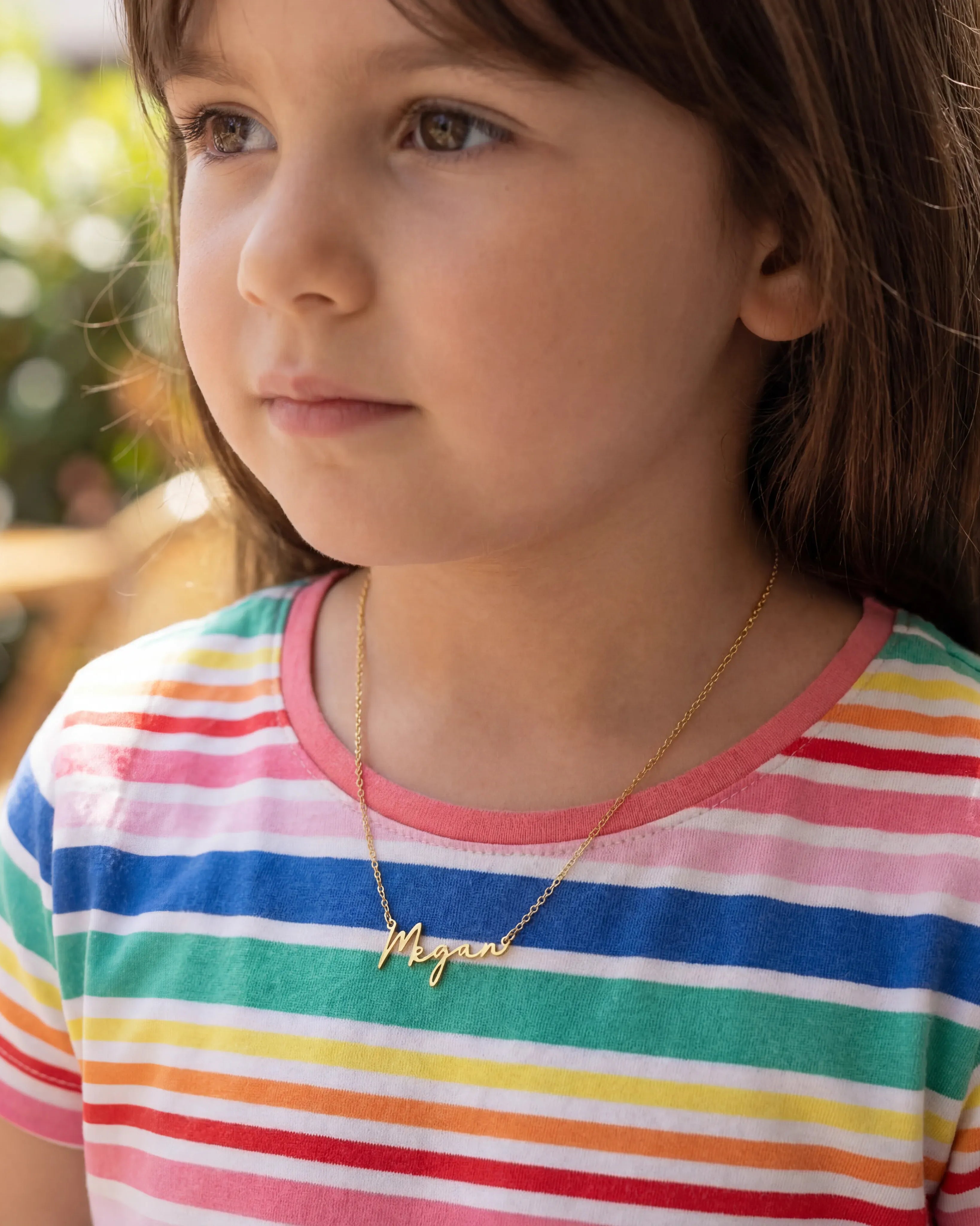 Necklace Personalised Kids Necklace Noa & Nellie Custom Kids Name Necklace – Personalised Children’s Jewellery in Gold or Silver – Font2