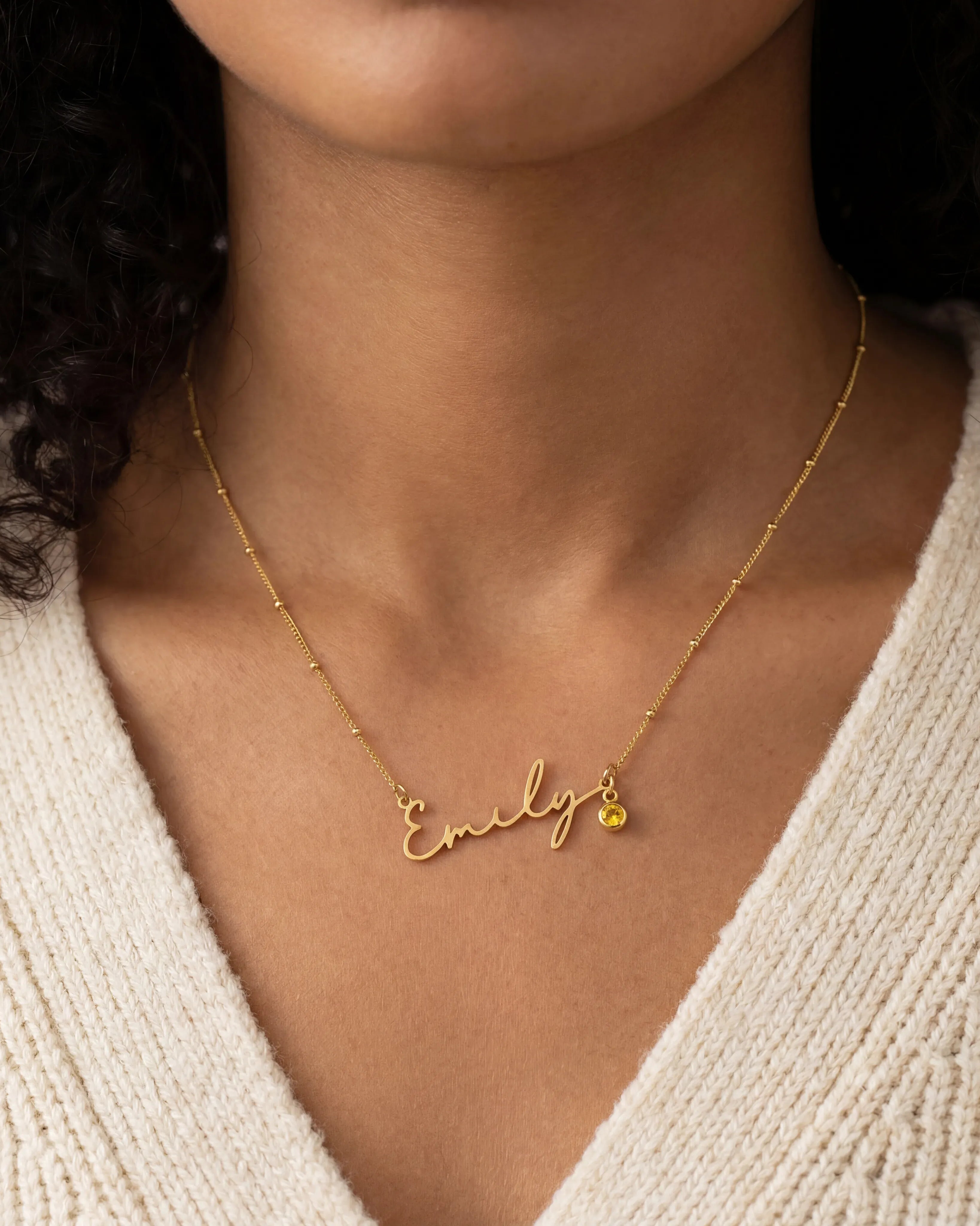 Necklace Personalised Name & Card Gift Set HBD Personalised Name & Card Gift Set – Birthday, Bridesmaid Proposal & Bride-to-Be Gifts