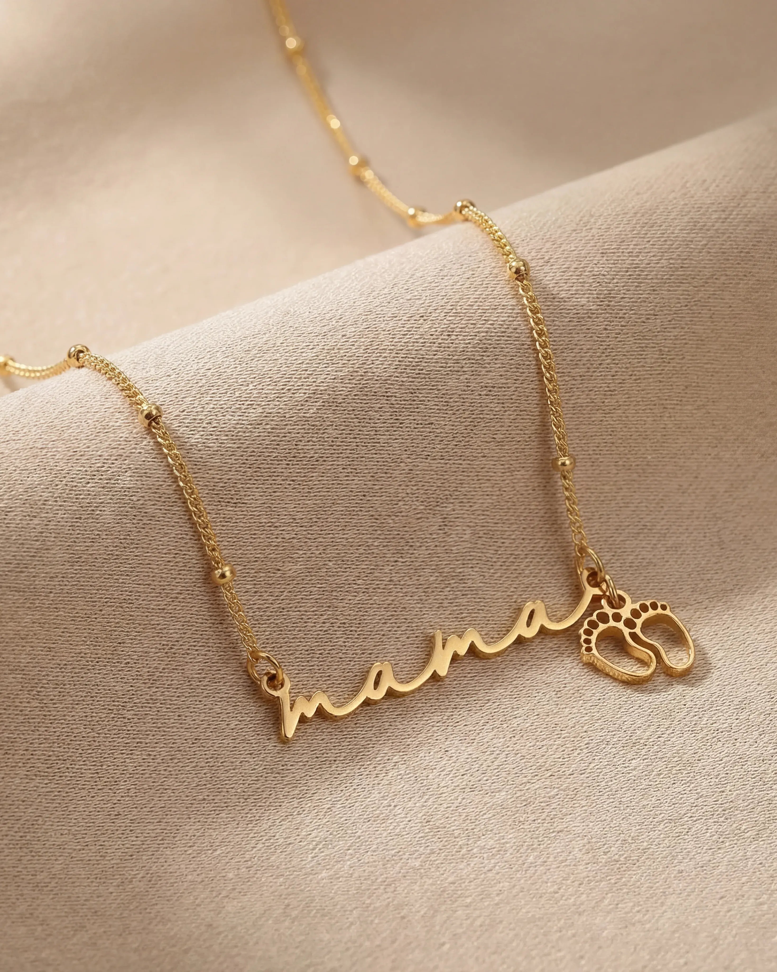 Necklace Personalised Name Necklace HBD Personalised Name Necklace in Gold, Silver or Vermeil - Custom Name Necklace