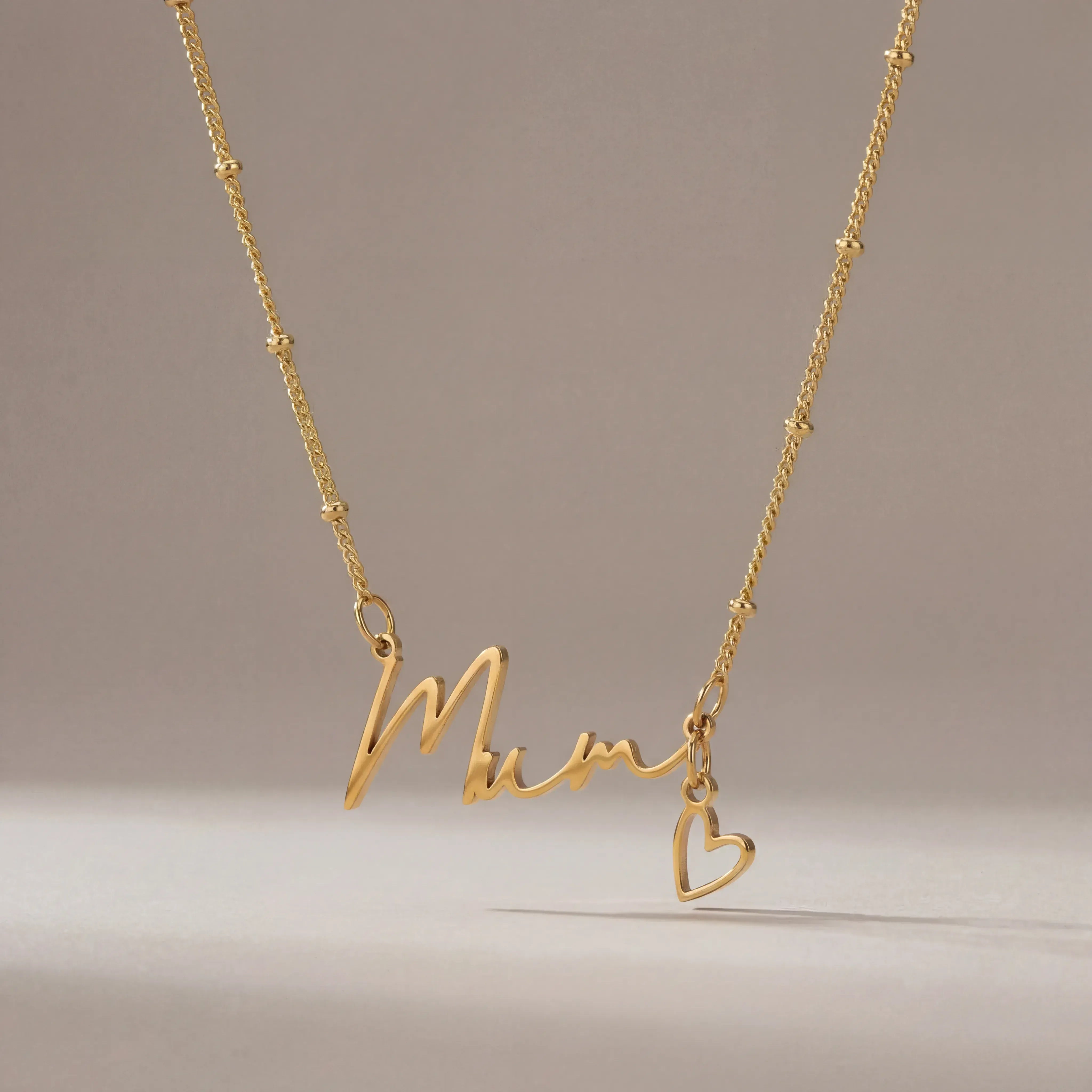 Necklace Personalised Name Necklace HBD Personalised Name Necklace in Gold, Silver or Vermeil - Custom Name Necklace